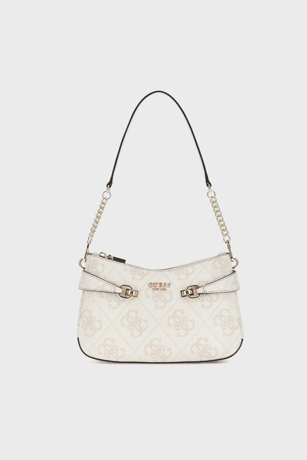 Guess Lorelei 4G Logo Baskılı Çıkarılabilir Zincir Askılı HWOS9639180 Bayan Çanta HWOS96 39180 BNN BEYAZ - 4
