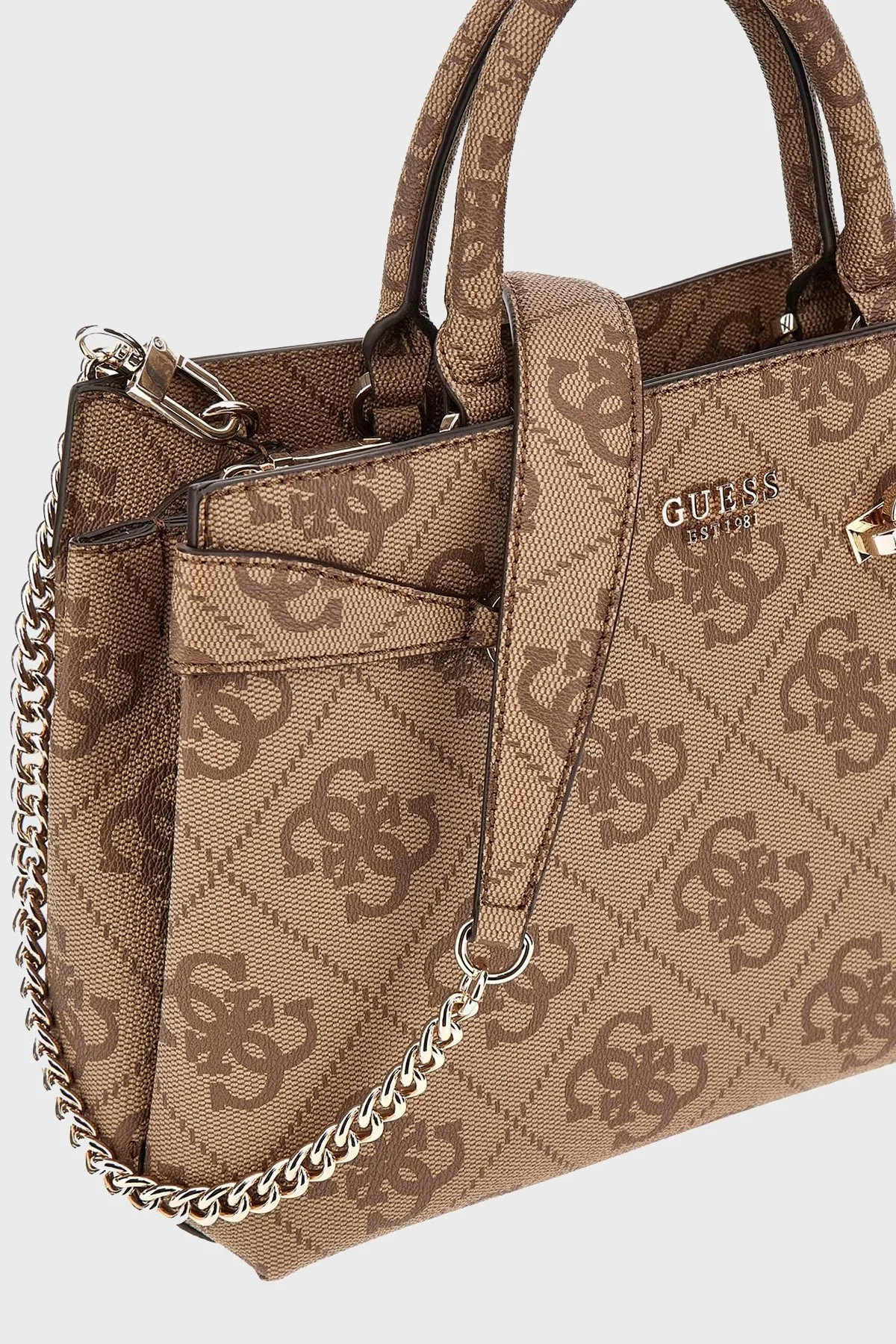 Guess Lorelei 4G Logolu Çıkarılabilir Askılı HWOS9639060 Bayan Çanta HWOS96 39060 LTL KAHVE - 10