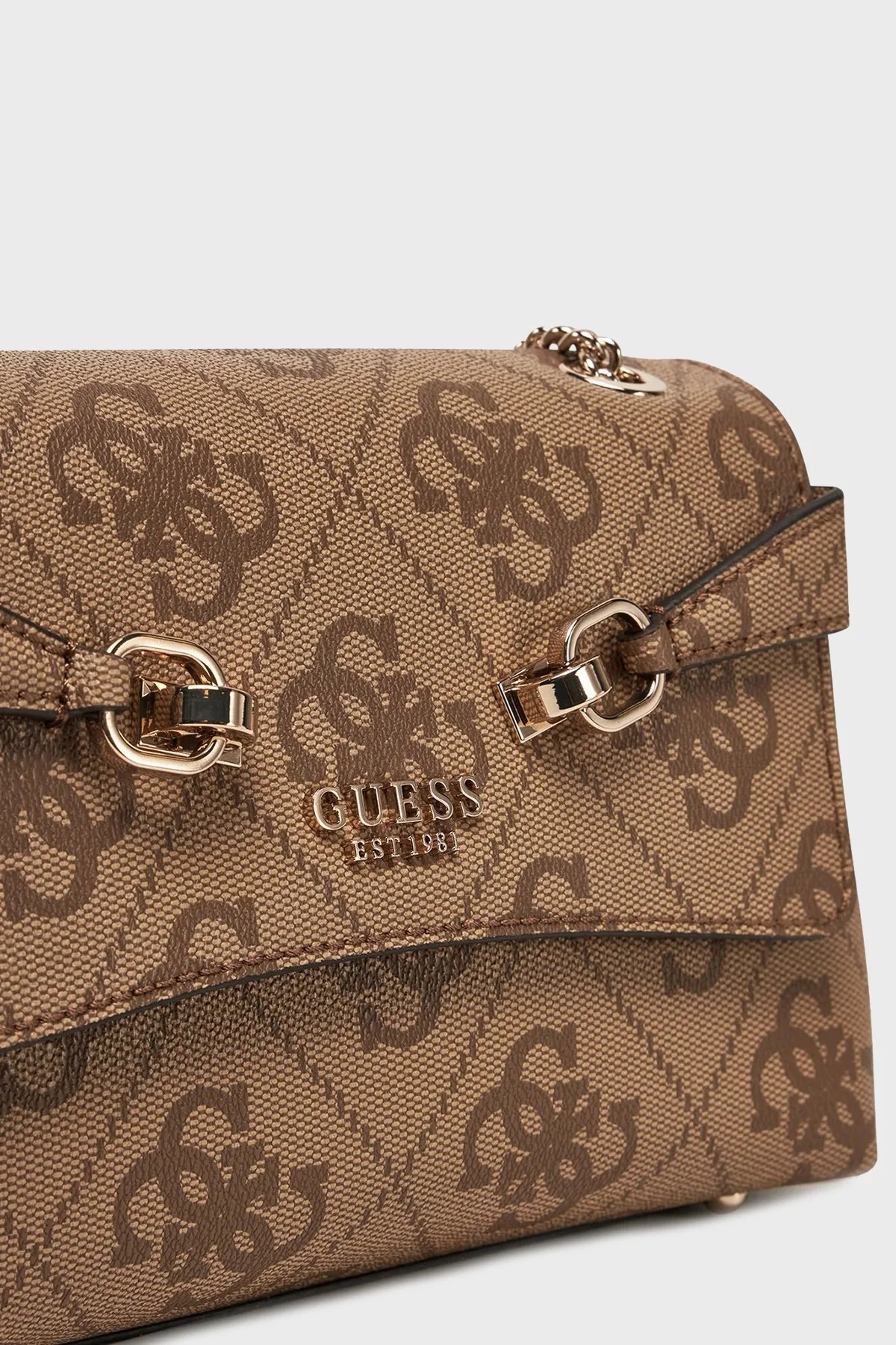 Guess Lorelei 4G Logolu Zincir Askılı HWOS9639210 Bayan Çanta HWOS96 39210 LTL KAHVE - 9
