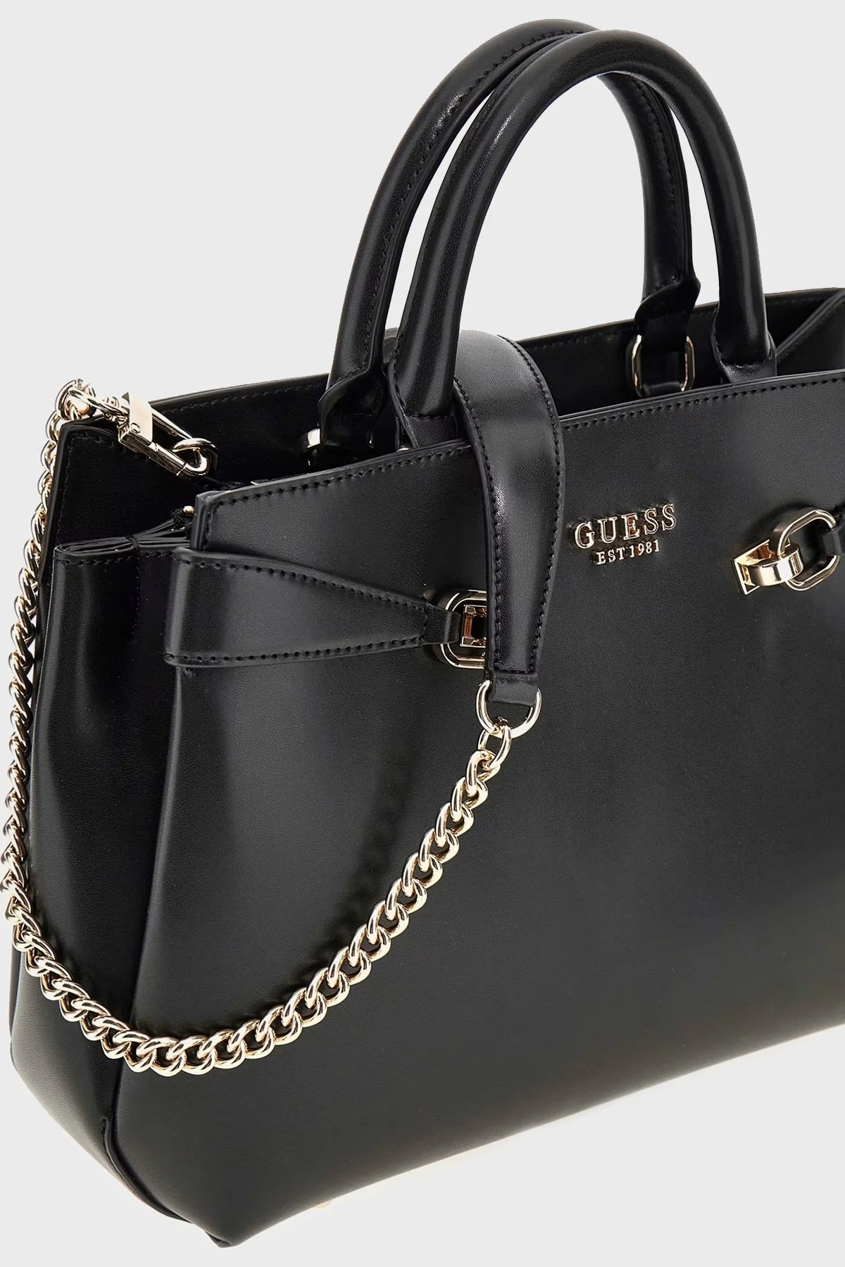 Guess Lorelei Logolu Çıkarılabilir Zincir Askılı HWVG9639060 Bayan Çanta HWVG96 39060 BLA SİYAH - 8