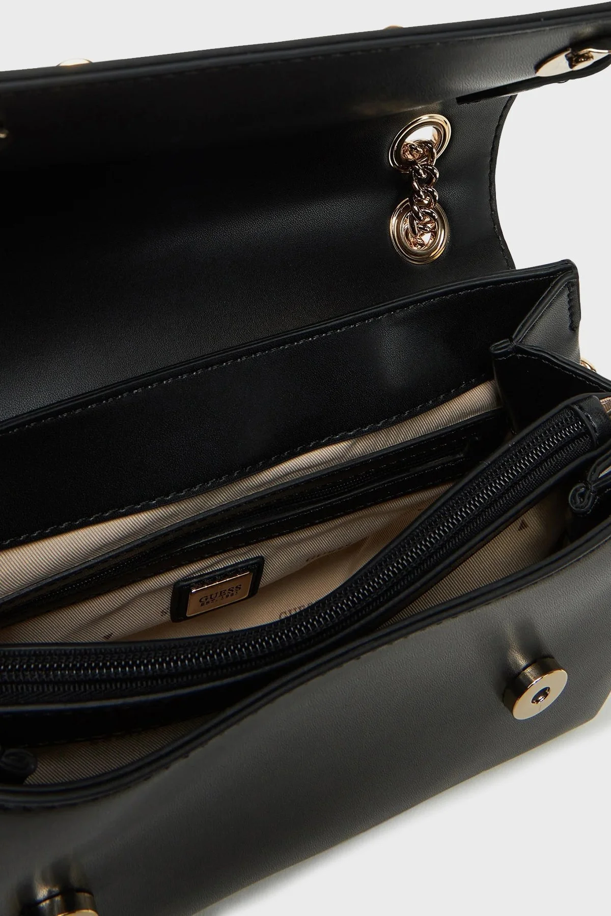 Guess Lorelei Logolu Zincir Askılı HWVG9639210 Bayan Çanta HWVG96 39210 BLA SİYAH - 8