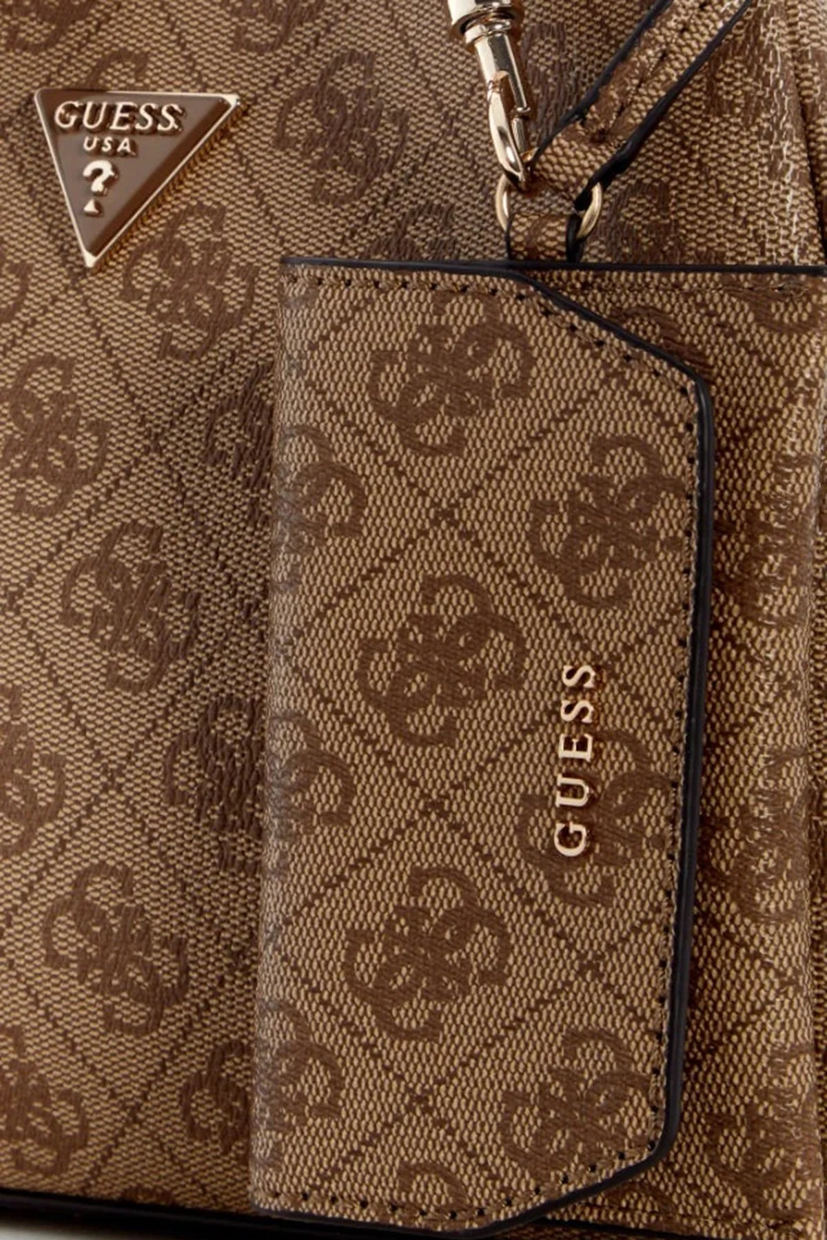 Guess Lorella Logolu Çıkarılabilir Askılı HWSG2484220 Kadın Çanta HWSG24 84220 LTL Kahve - 3