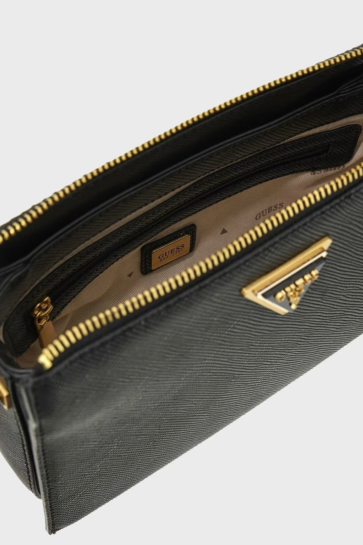 Guess Lossie Logolu Çıkarılabilir Omuz Askılı HWVA9231120 Bayan Çanta HWVA9231120 BLA SİYAH - 5