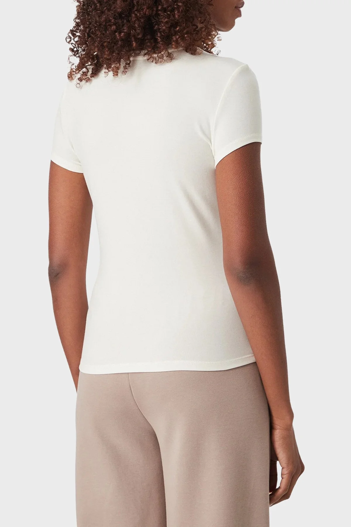 Guess Lotus Kadın T Shirt V6YI24 K4787 G1O6 Ekru - 3