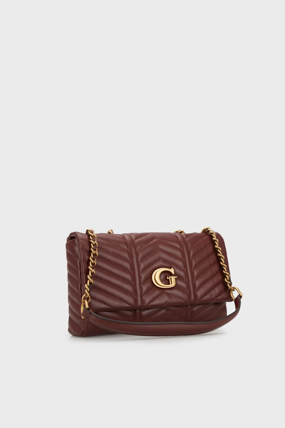 Guess Lovide Zincir Askılı Kapitone Bayan Çanta HWQB8976210 MER BORDO - 2