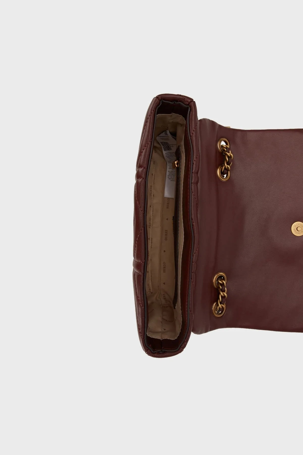 Guess Lovide Zincir Askılı Kapitone Bayan Çanta HWQB8976210 MER BORDO - 4