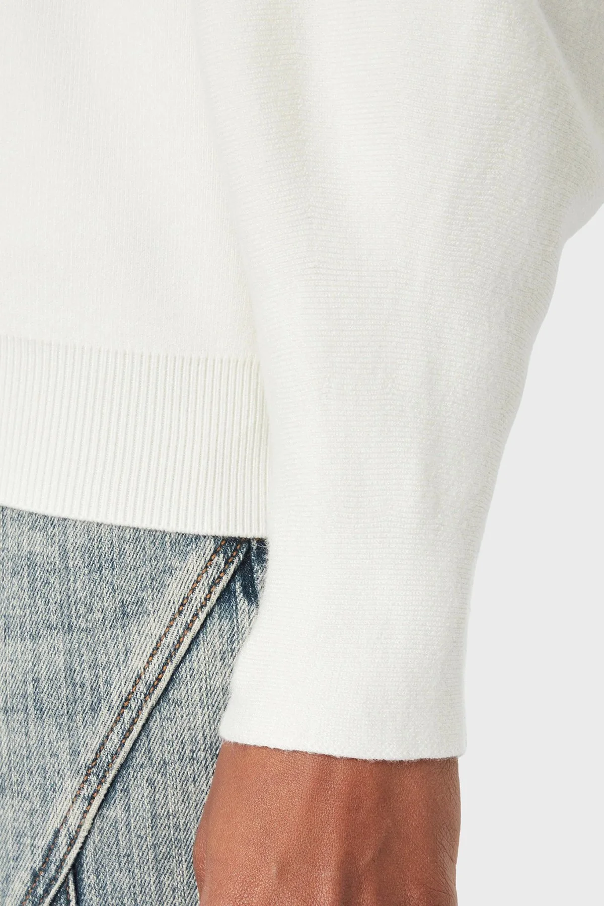 Guess Ls Cn Madeline Logo W6YR30Z0978 Kadın Kazak W6YR30 Z0978 G012 Beyaz - 5
