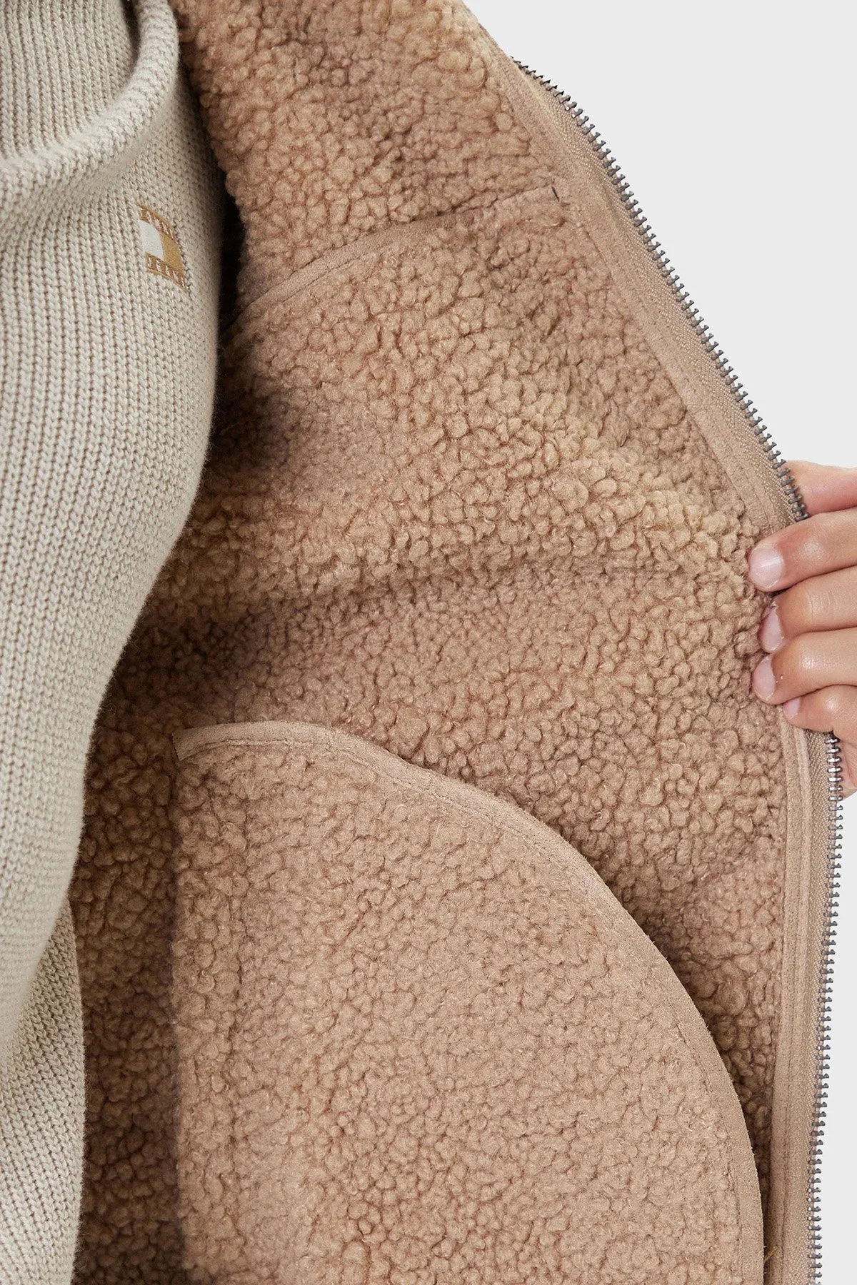 Guess Ls Mn Suede Regular Fit Dik Yaka Örgü Detaylı M5BR79Z5570 Erkek Ceket M5BR79 Z5570 F13Q VİZON - 6