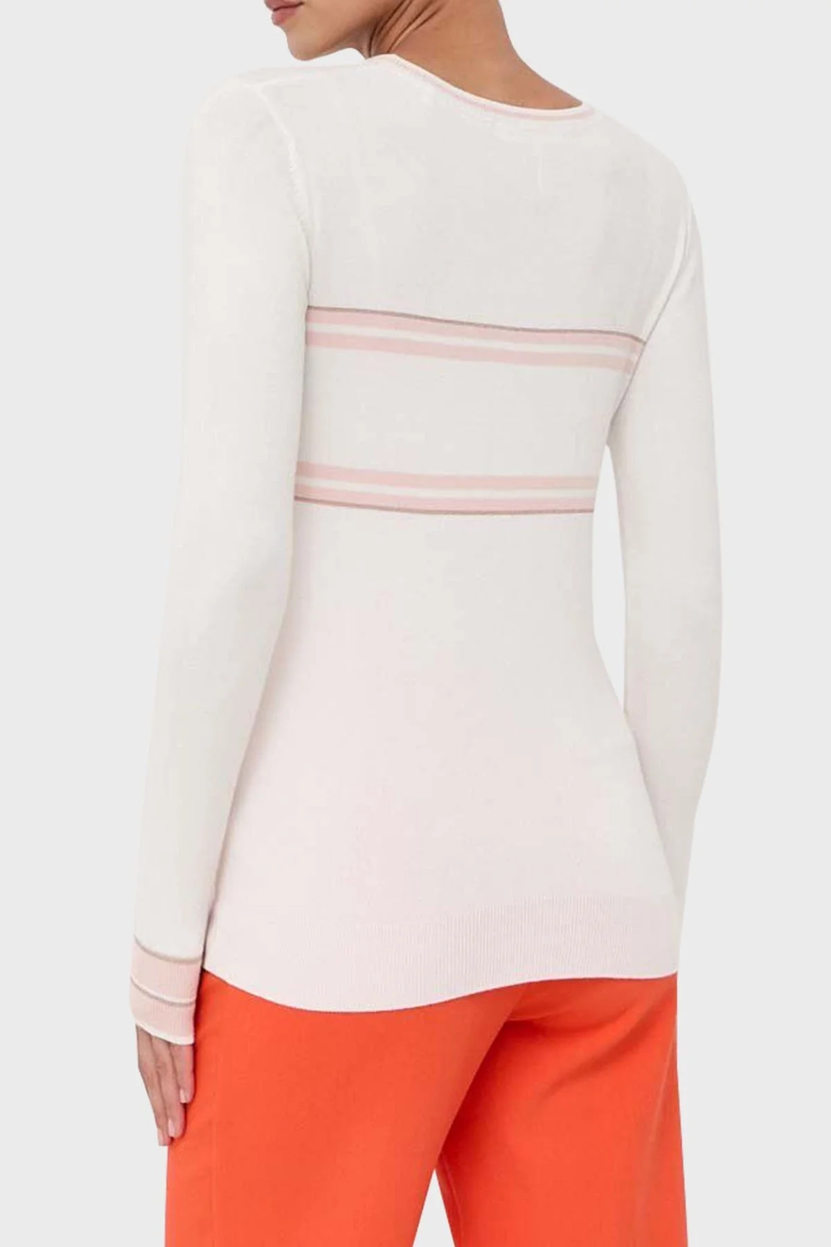 Guess Ls Rn Elsie Logolu Regular Fit Yuvarlak Yaka Bayan Sweat W3YR20Z2NQ2 G012 EKRU - 4