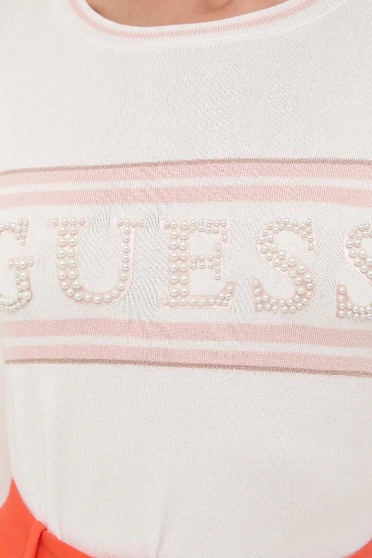 Guess Ls Rn Elsie Logolu Regular Fit Yuvarlak Yaka Bayan Sweat W3YR20Z2NQ2 G012 EKRU - 6