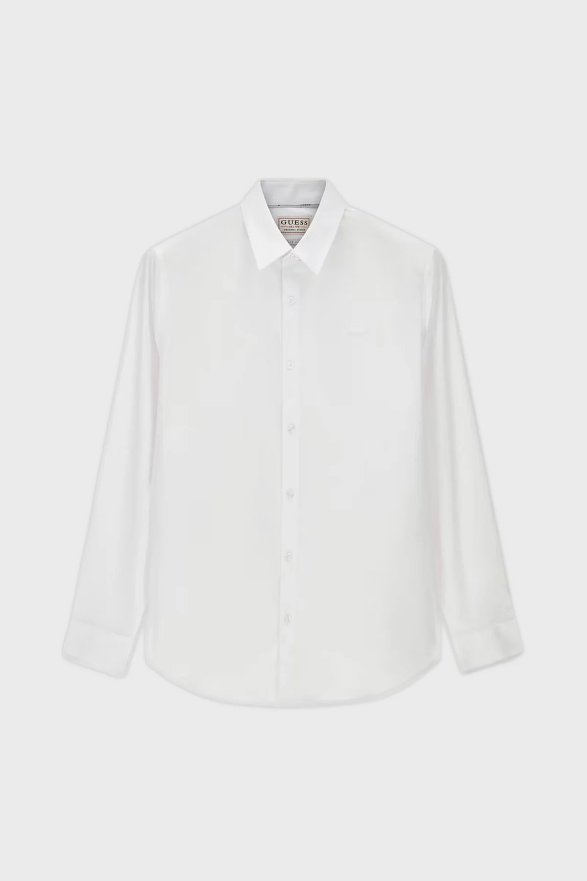 Guess Ls Sunset Pamuklu Slim Fit Uzun Kollu M1YH20W7ZK1 Erkek Gömlek M1YH20 W7ZK1 G011 Beyaz - 5