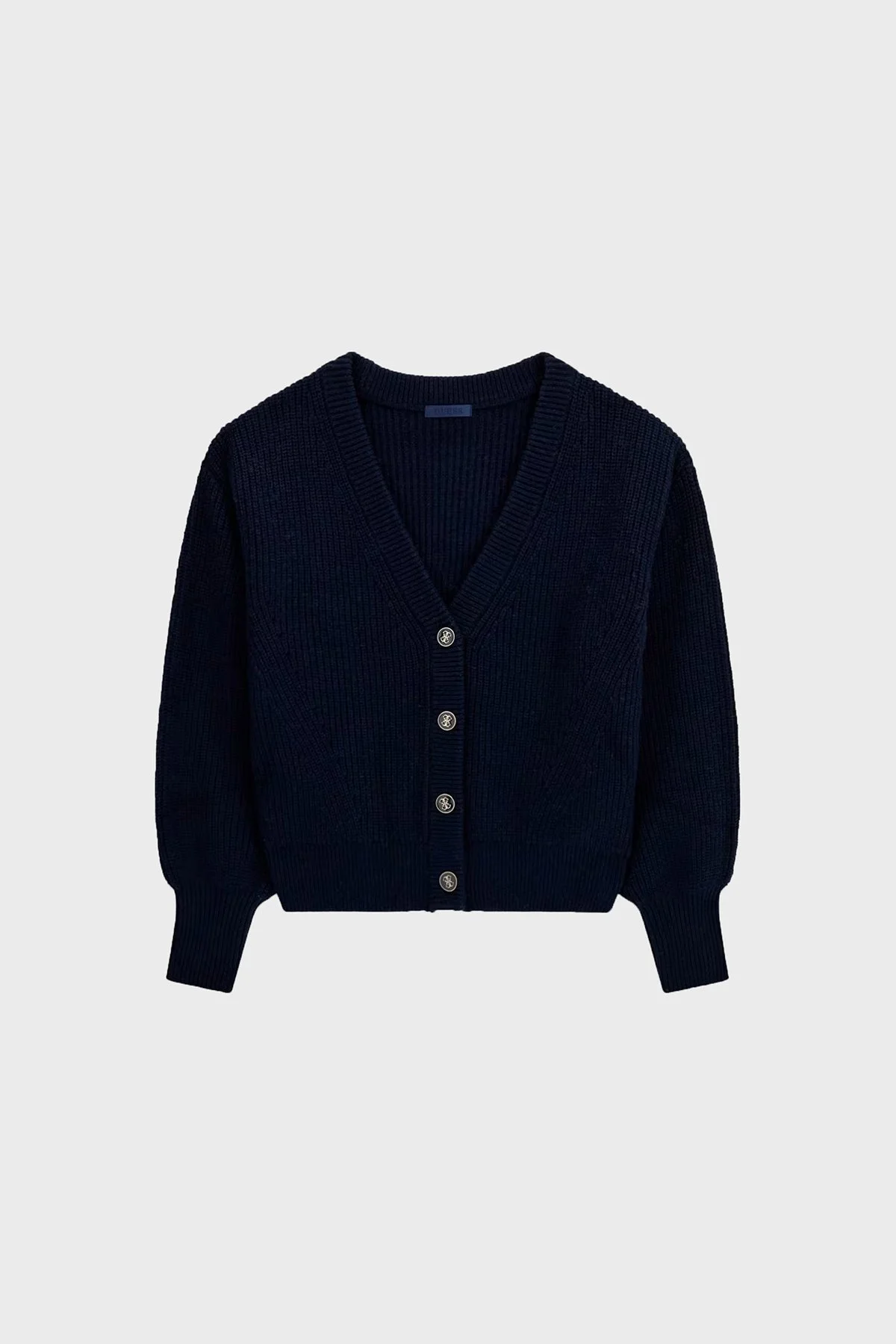 Guess Ls Vn Faith Cardi Pamuklu V Yaka Düğmeli W6BR28Z1410 Kadın Kazak W6BR28 Z1410 G7V2 Lacivert - 5