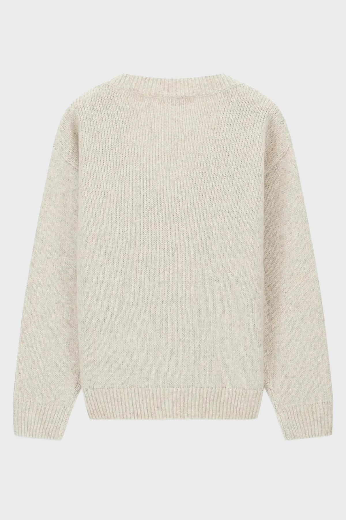 Guess Ls Vn Jolene Yün Karışımlı V Yaka Kadın Kazak W6BR42 Z1438 FNPI Krem - 2