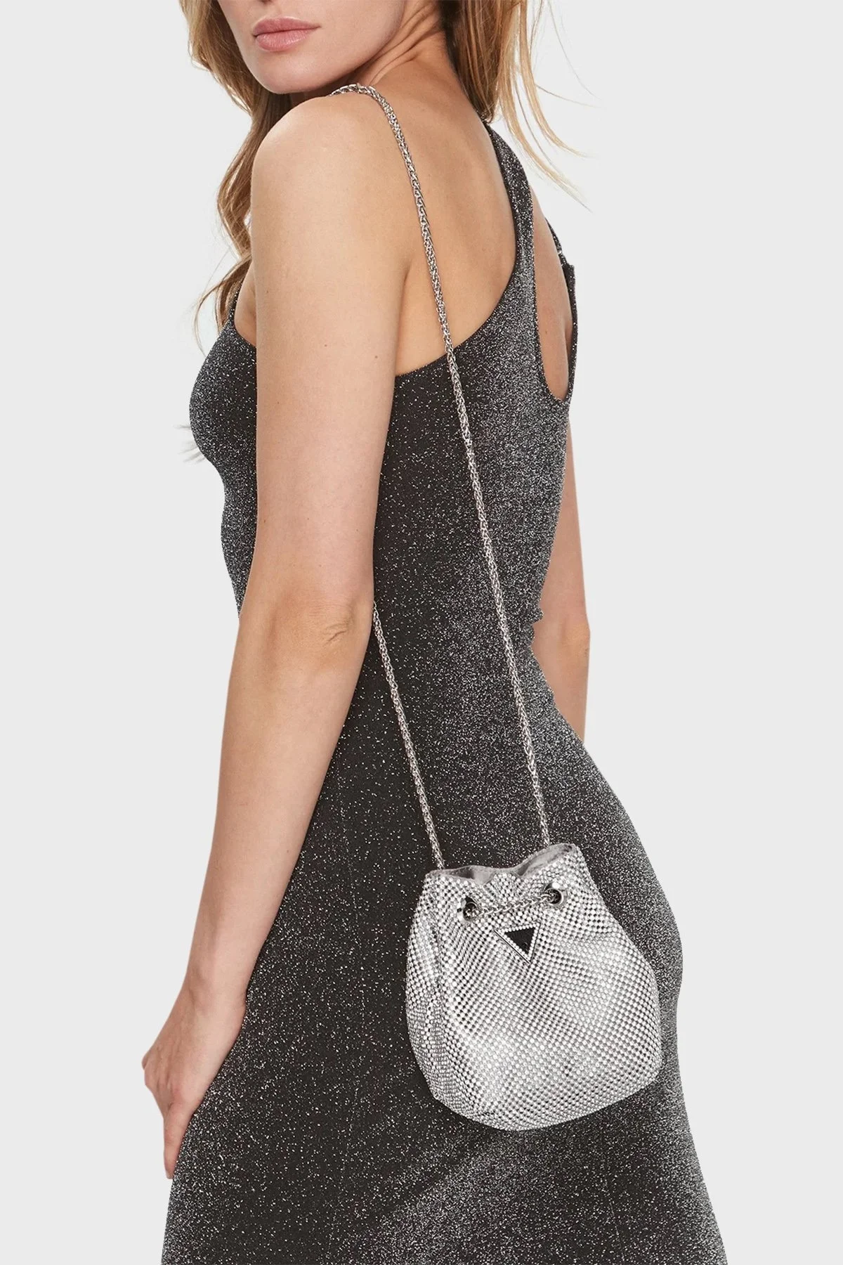 Guess Lua Logolu Elmas Desenli HWRY9205750 Bayan Çanta HWRY92 05750 SIL GÜMÜŞ - 2