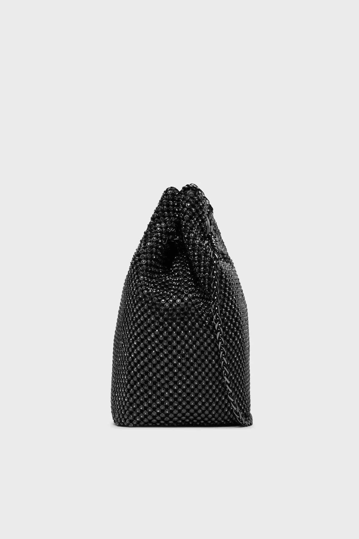 Guess Lua Logolu Taşlı Zincir Askılı HWRM9205750 Bayan Çanta HWRM92 05750 BLA SİYAH - 4