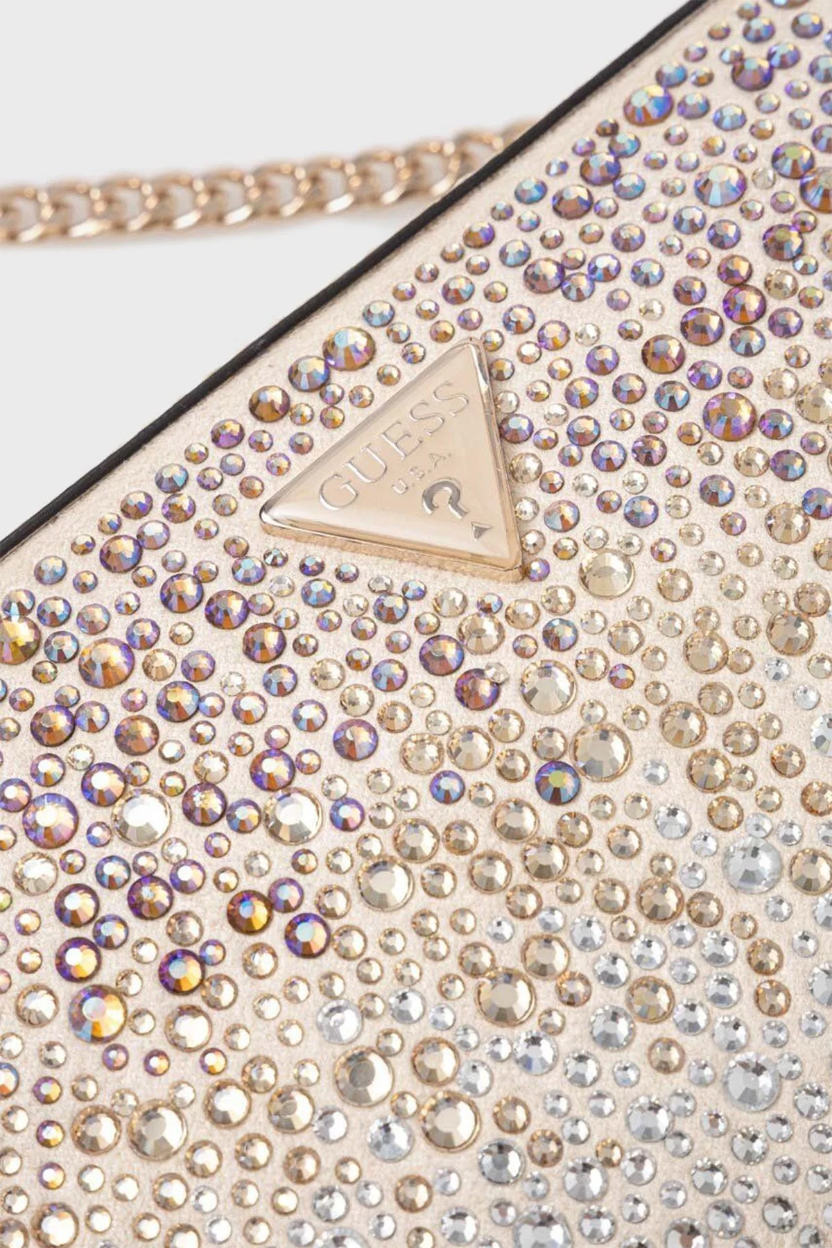 Guess Lua Taşlı Zincir Askılı HWEG9205740GOL Bayan Çanta HWEG9205740 GOL GOLD - 4