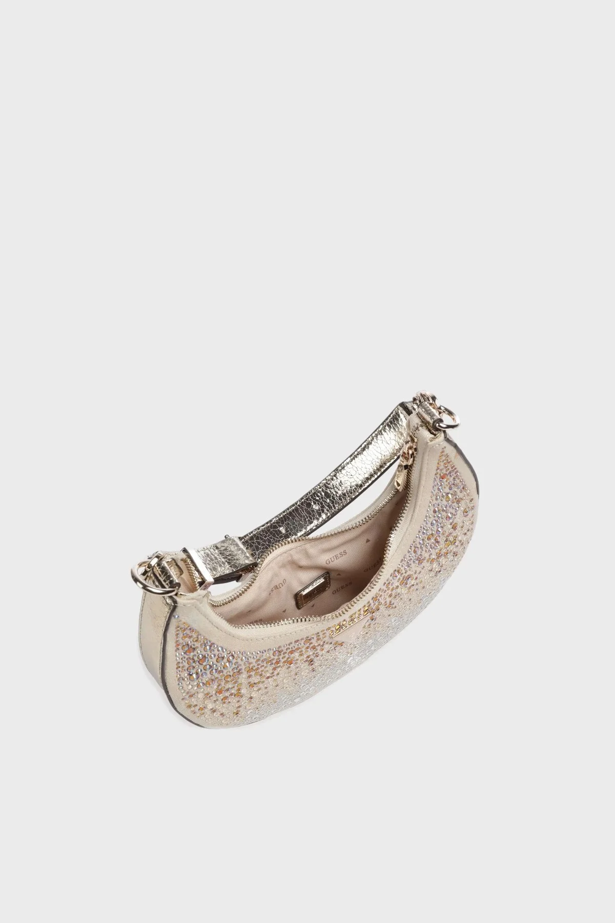 Guess Lua Yapay Elmas Taşlı Ayarlanabilir Askılı HWEG9205010GOL Bayan Çanta HWEG9205010 GOL GOLD - 4
