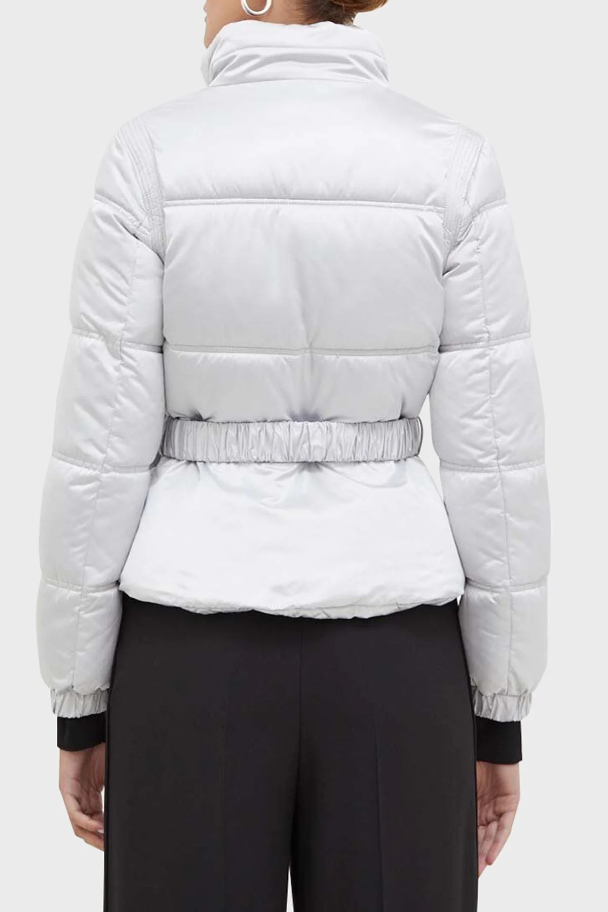 Guess Lucia Suya Dayanıklı Bel Çantalı Saten Bayan Mont W3BL19WEX12 F9OL AÇIK GRİ - 2