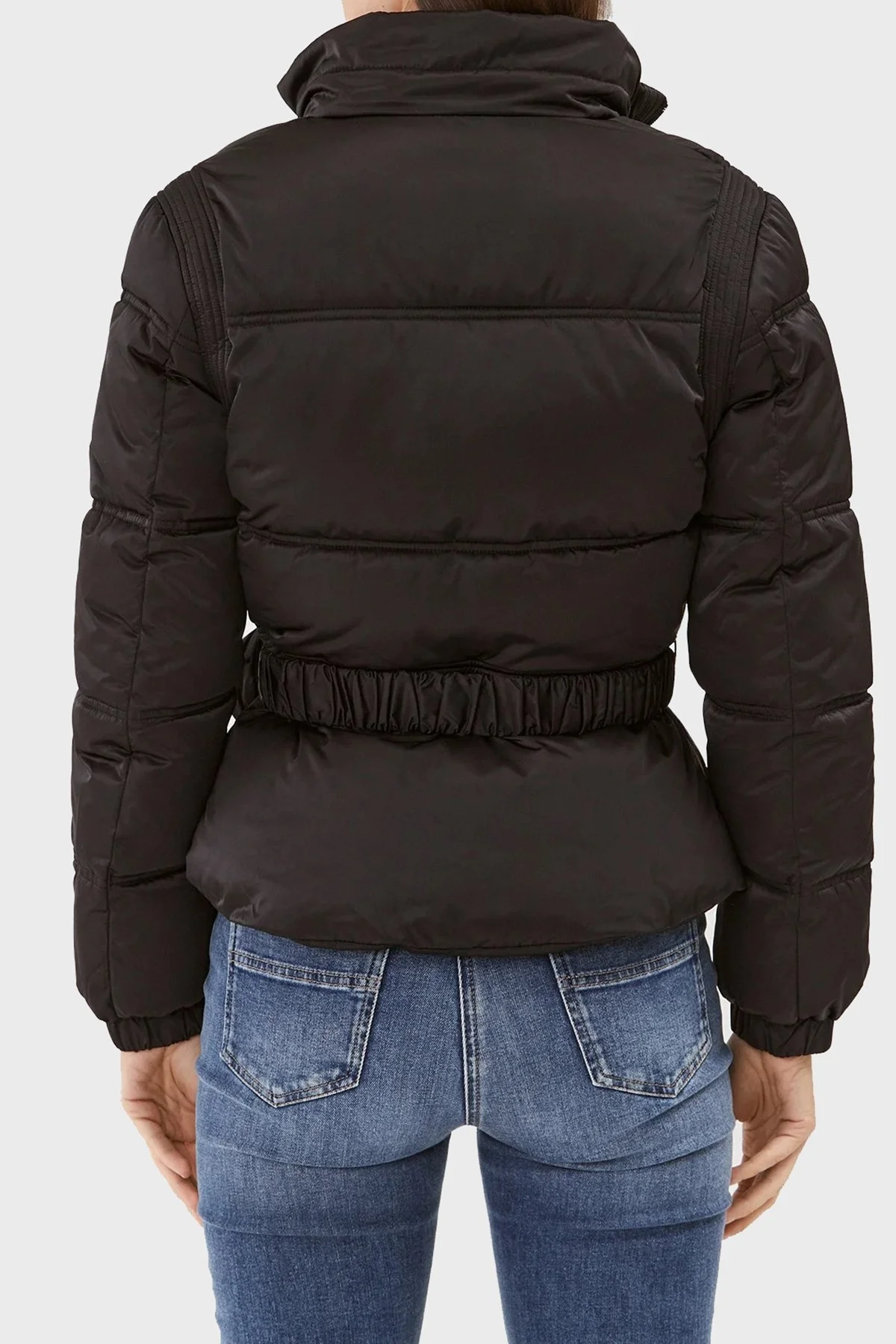 Guess Lucia Suya Dayanıklı Bel Çantalı Saten Bayan Mont W3BL19WEX12 JBLK SİYAH - 3