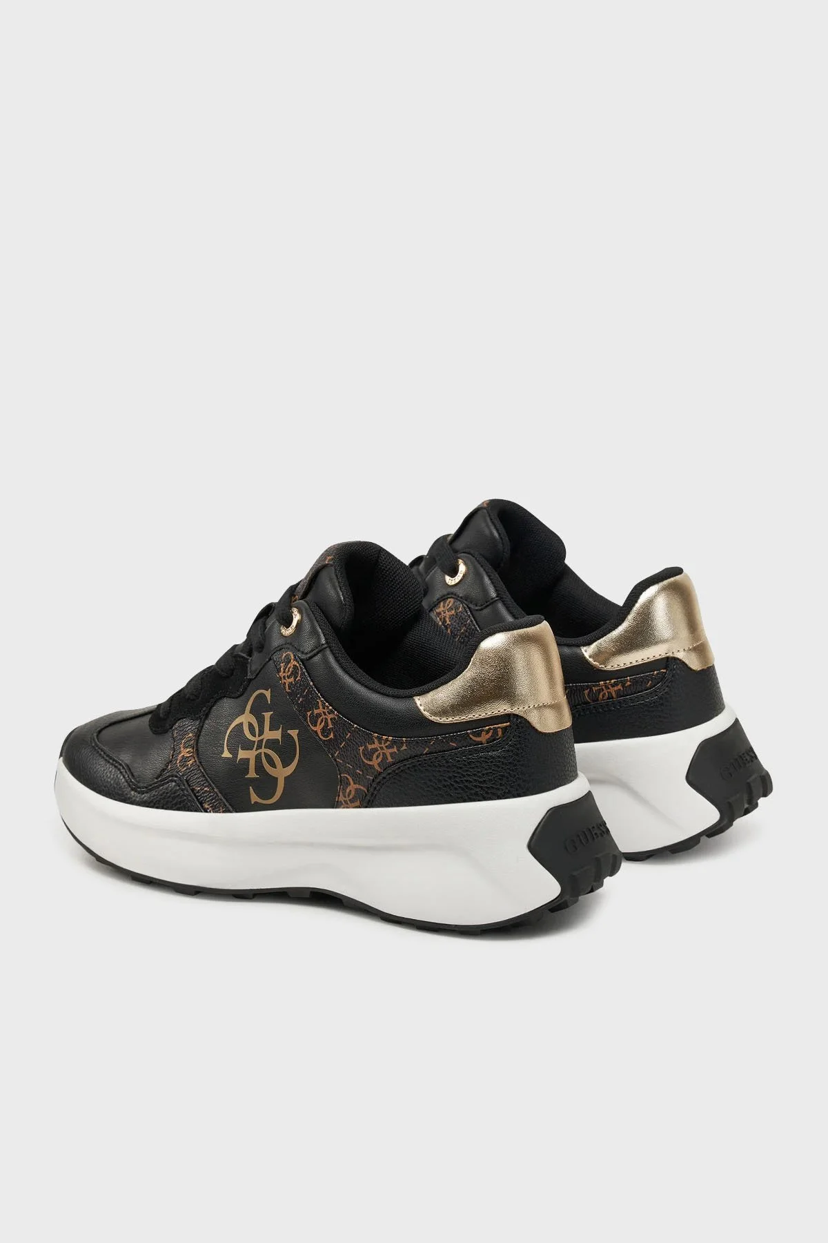 Guess Luckei 4G Logolu Sneaker FLPLUCFAL12 Kadın Ayakkabı FLPLUC FAL12 BLKBR SİYAH - 3
