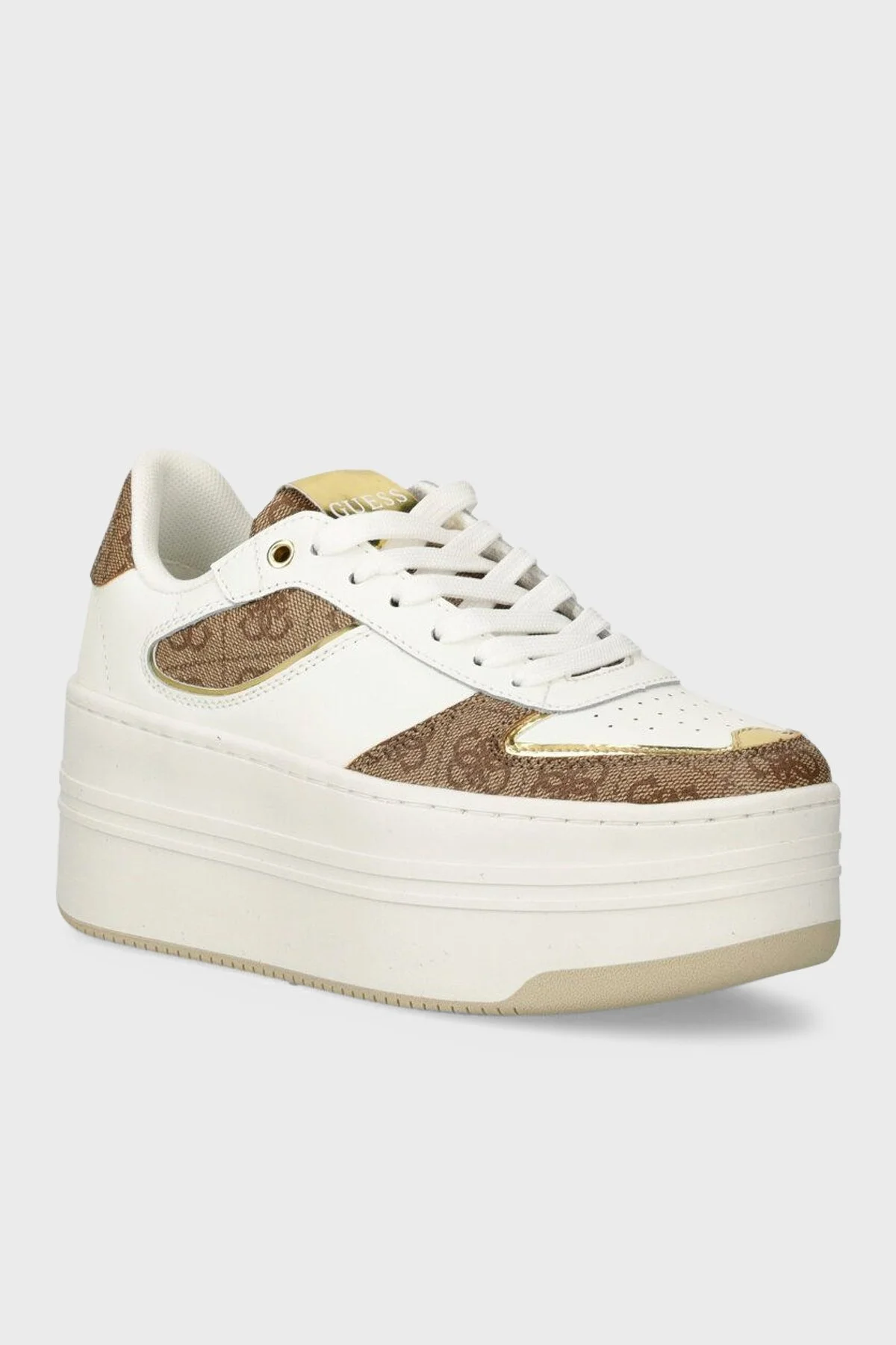 Guess Lulli Platform Sneaker FLJLLIFAL12 Bayan Ayakkabı FLJLLI FAL12 BEIBR KAHVE-BEJ - 5