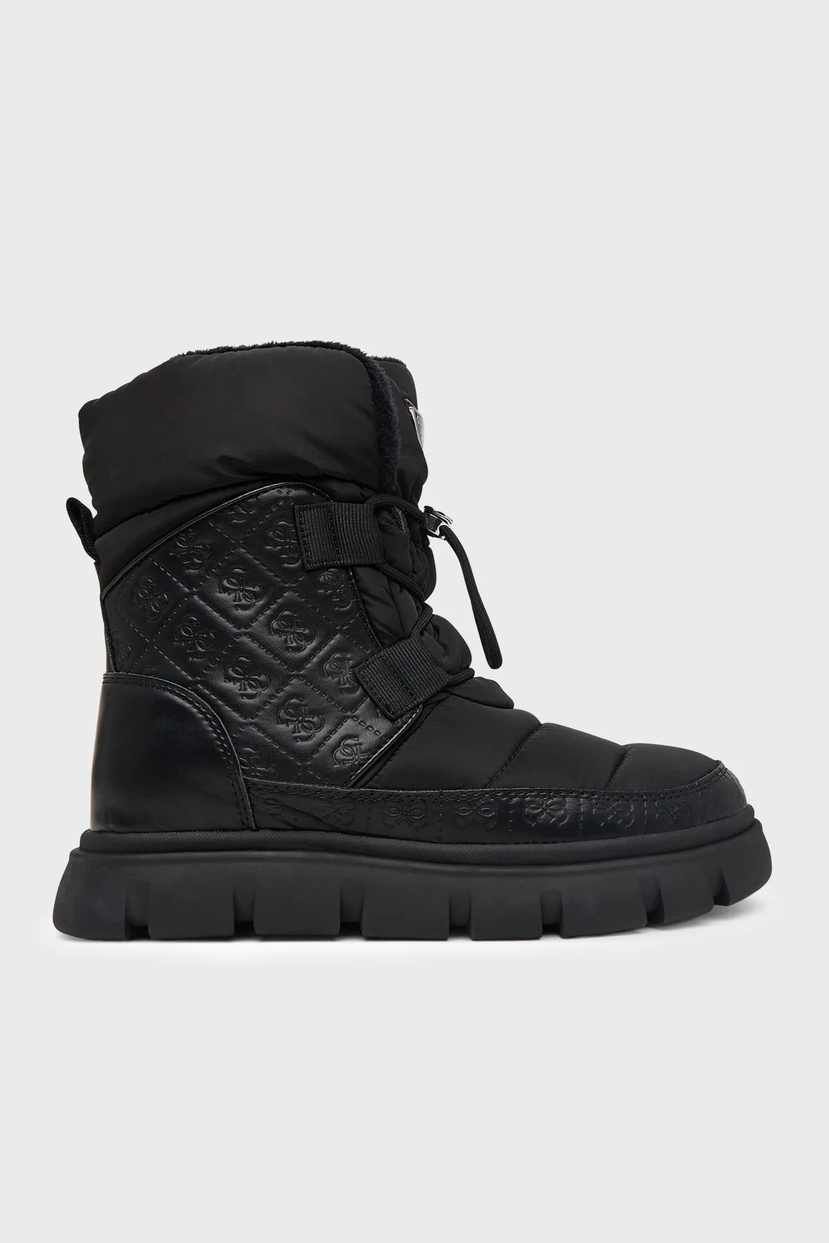 Guess Mabry Logolu Kalın Tabanlı Kadın Bot FLFMAB FAB10 BLACK Siyah - 1