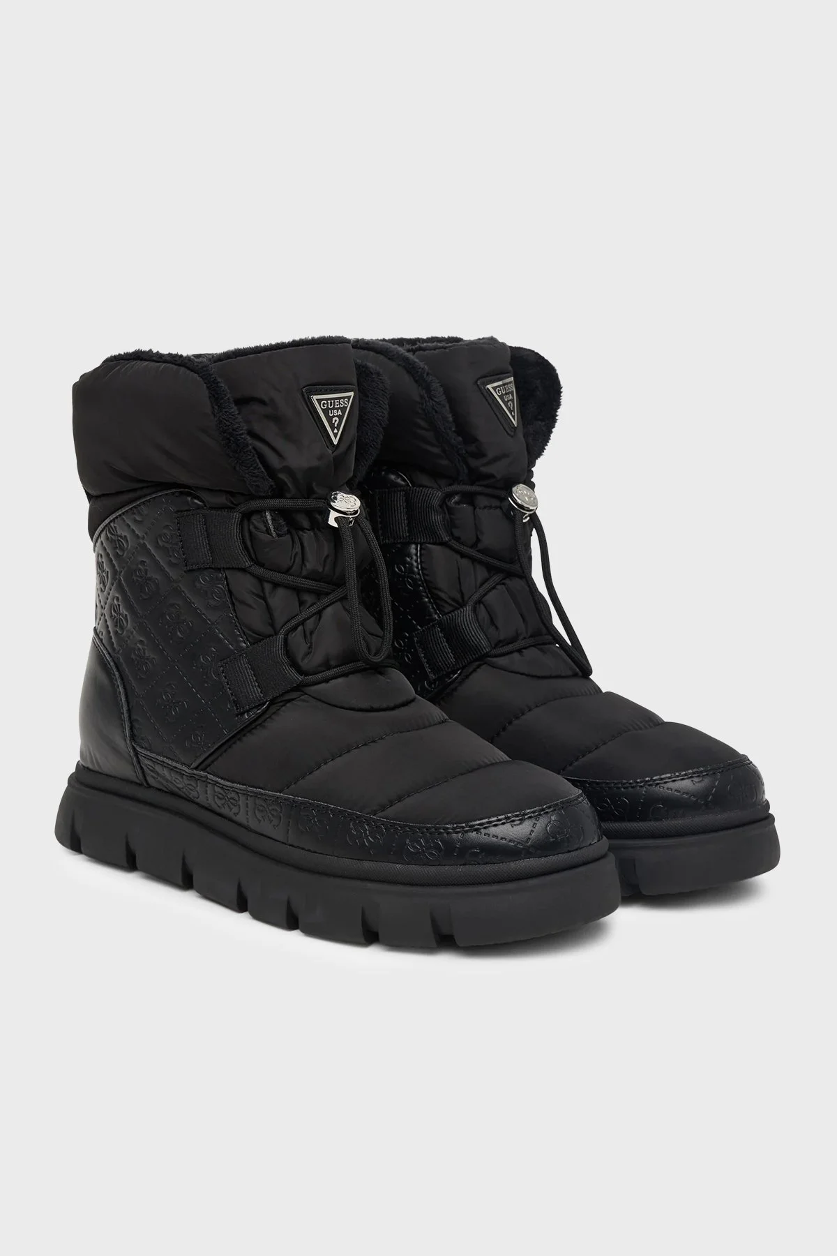 Guess Mabry Logolu Kalın Tabanlı Kadın Bot FLFMAB FAB10 BLACK Siyah - 2