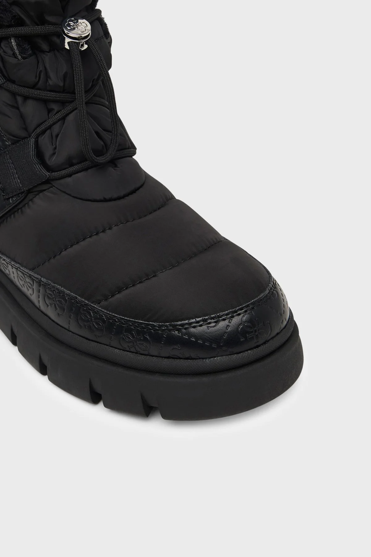 Guess Mabry Logolu Kalın Tabanlı Kadın Bot FLFMAB FAB10 BLACK Siyah - 6