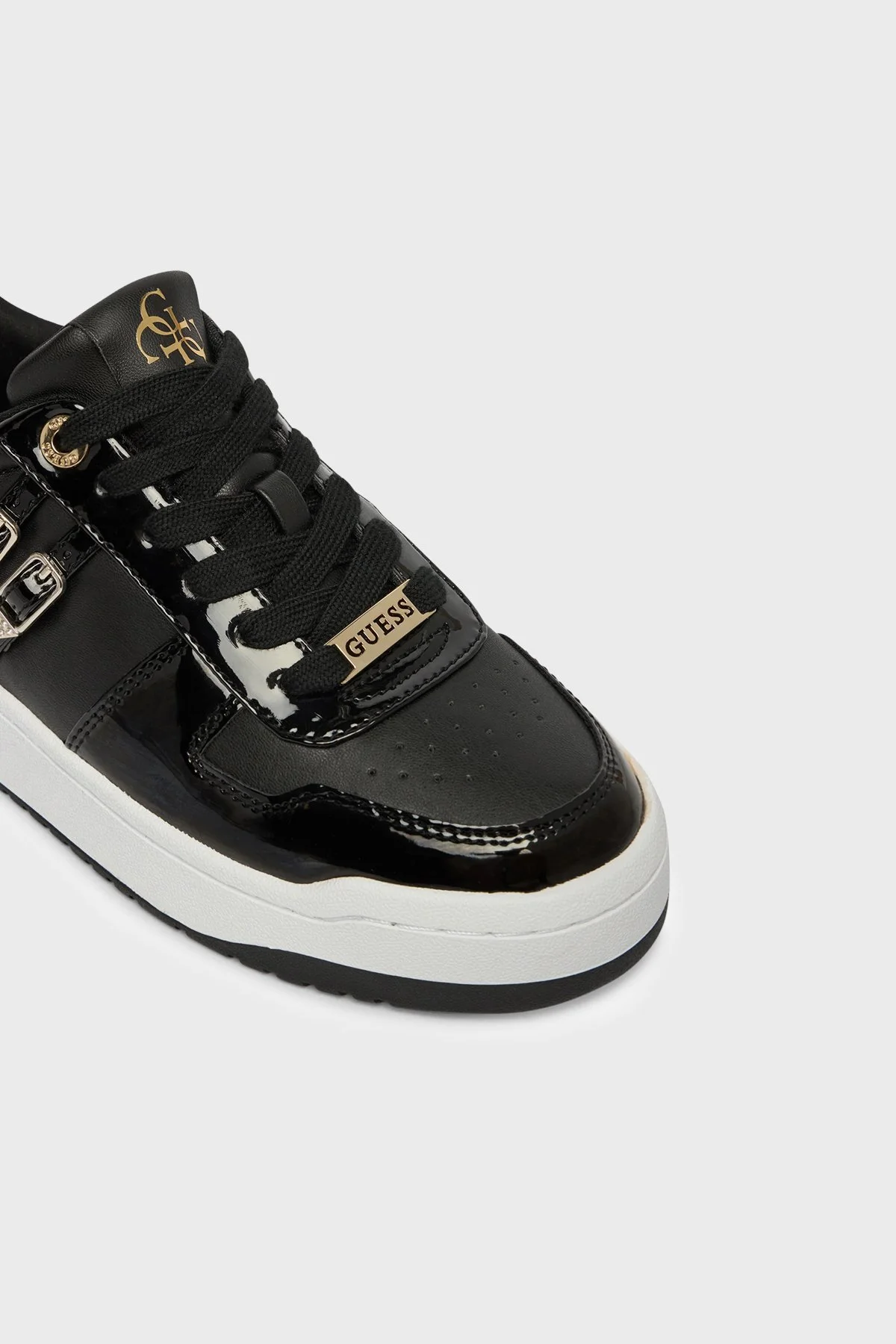 Guess Maggnet Logolu Sneaker FLFMAGELE12 Kadın Ayakkabı FLFMAG ELE12 BLACK Siyah - 7