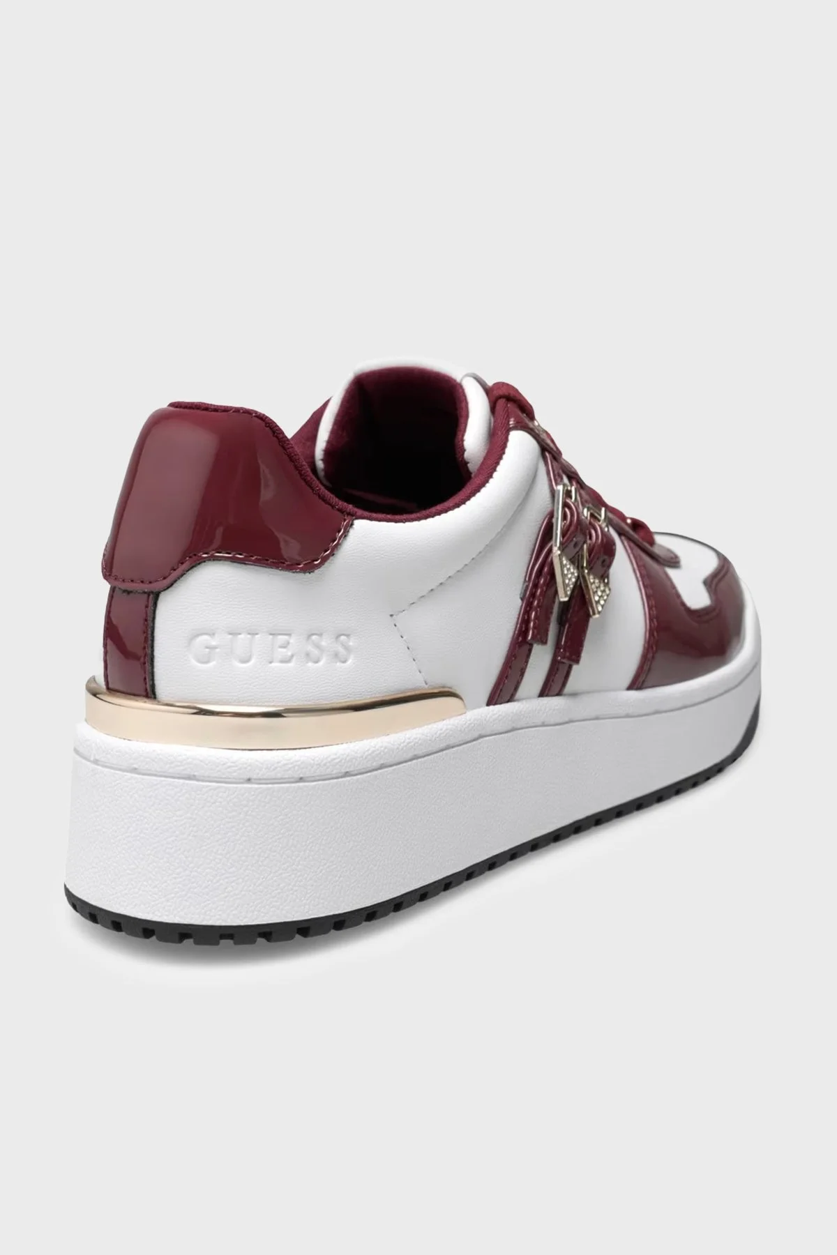 Guess Maggnet Logolu Sneaker FLFMAGELE12 Kadın Ayakkabı FLFMAG ELE12 WINE Bordo - 4