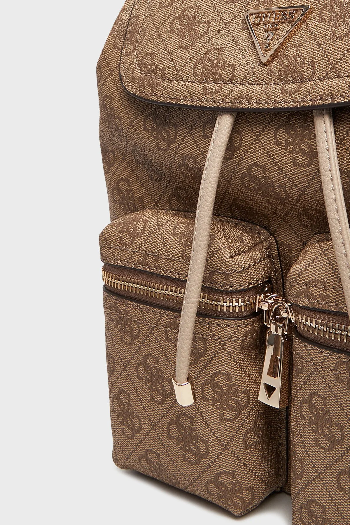 Guess Manhattan 4G Logolu Omuz Askılı HWSG7118310 Bayan Sırt Çantası HWSG71 18310 LTL KAHVE - 5