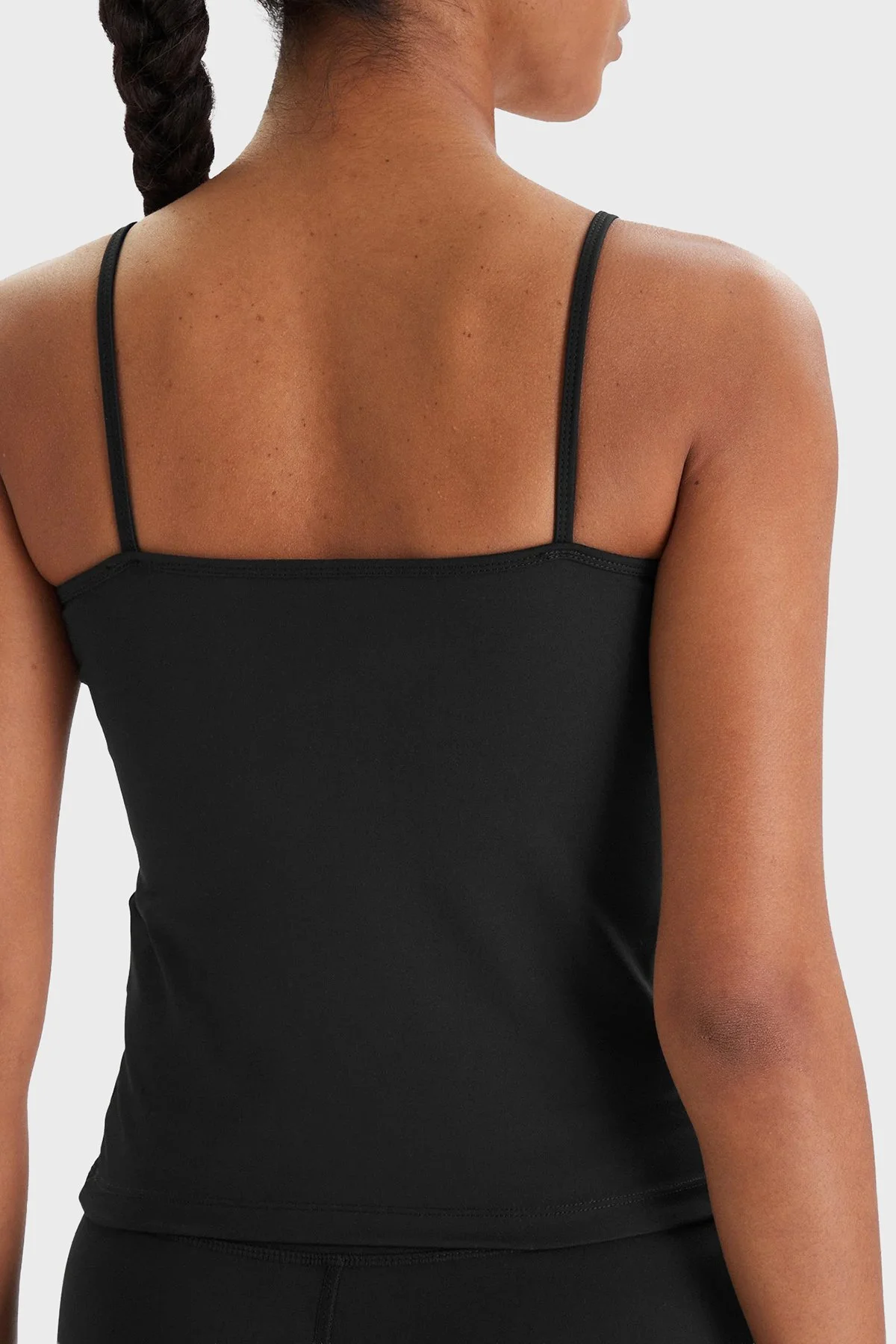 Guess Margot Logolu İnce Askılı Slim Fit Yuvarlak Yaka V6RP14KD952 Bayan Top V6RP14 KD952 JBLK SİYAH - 5