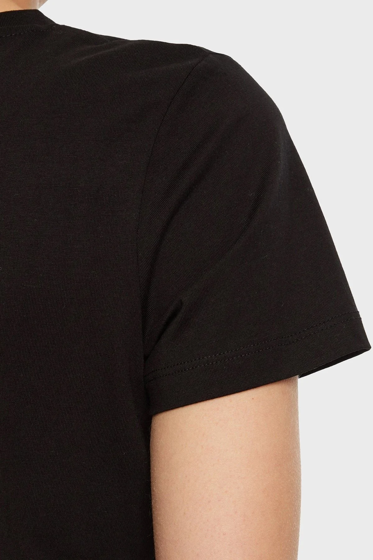 Guess Margot Pamuklu Regular Fit Bisiklet Yaka Logolu V5RI16J1314 Bayan T Shirt V5RI16 J1314 JBLK SİYAH - 10