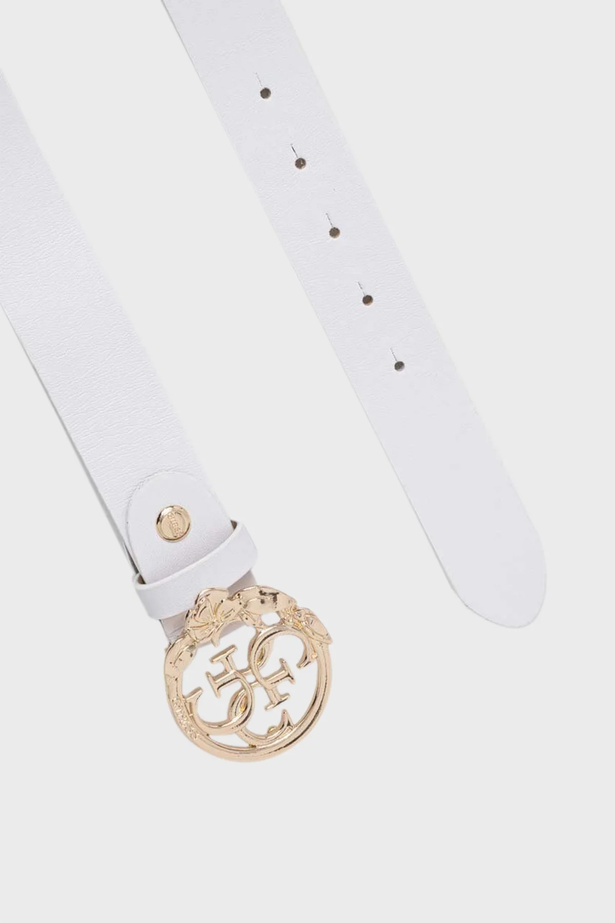 Guess Marieke Logolu Deri BW9106P4235 Bayan Kemer BW9106 P4235 WHI BEYAZ - 2