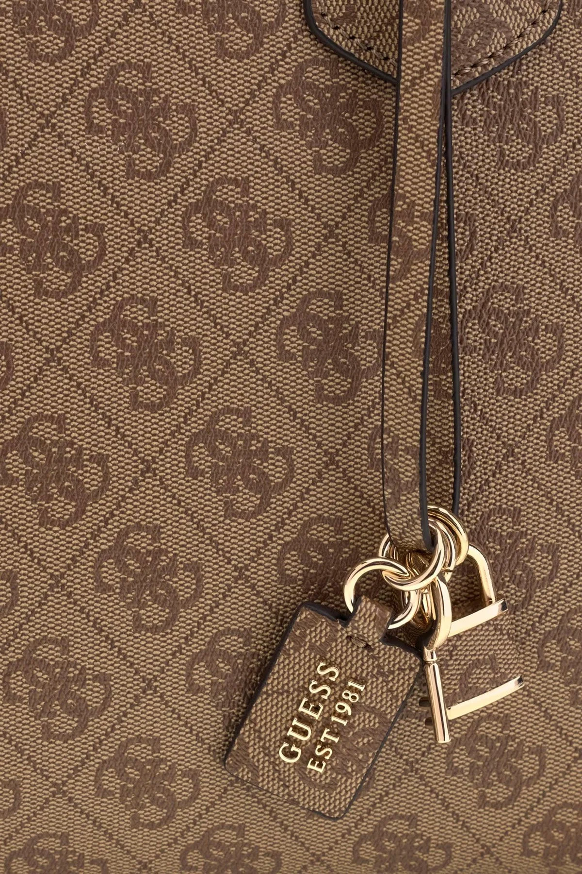 Guess Marissa Logolu Çıkarılabilir Askılı HWSG2482240 Kadın Çanta HWSG24 82240 LTL Kahve - 5