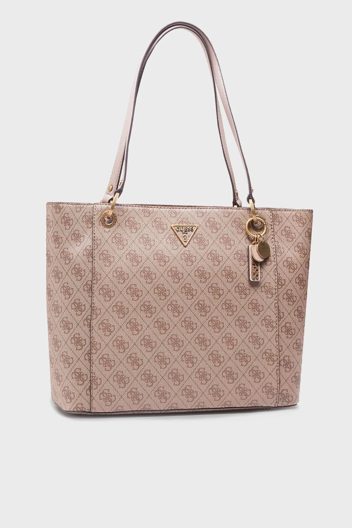 Guess Marka Logolu Noelle Fermuarlı Bayan Çanta HWBB7879230 LTE KAHVE - 1