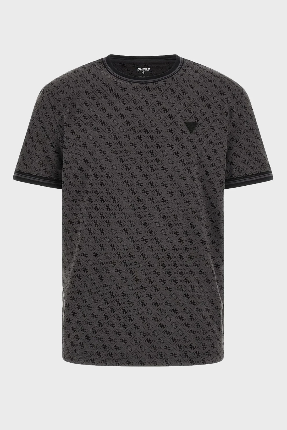 Guess Marshall Tamamı Logolu Regular Fit Bisiklet Yaka Z2YI05J1314 Erkek T Shirt Z2YI05 J1314 P9NP Gri - 4