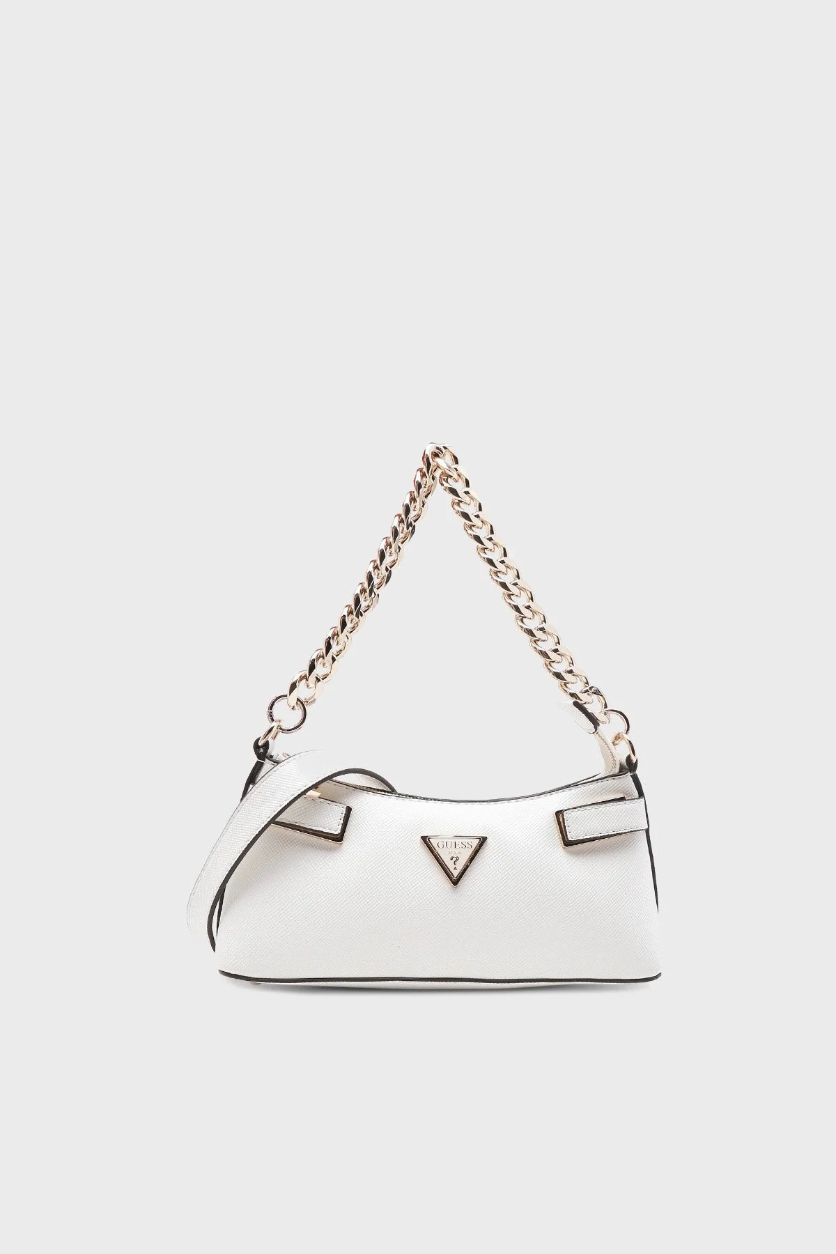 Guess Matilde Logolu Zincir Detaylı Çıkarılabilir Askılı Bayan Çanta HWVG8755120 WHI BEYAZ - 1