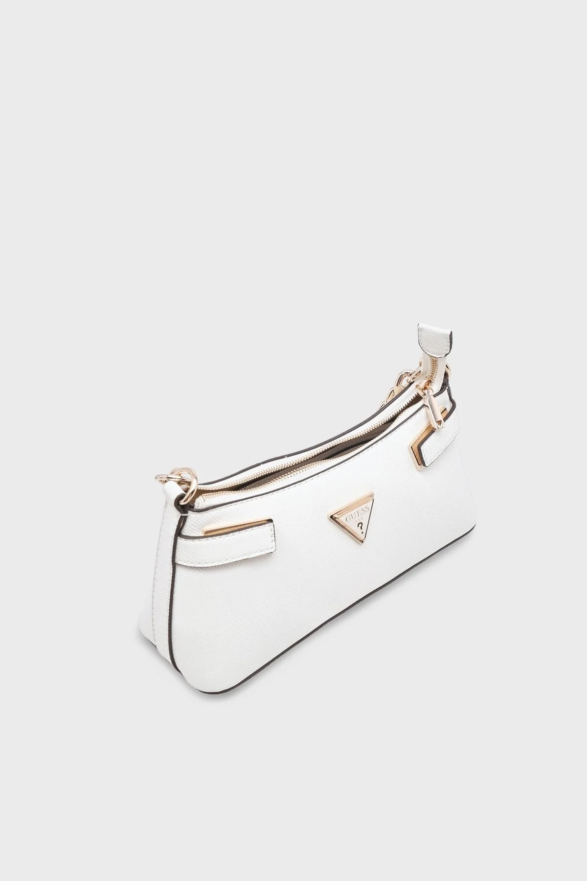 Guess Matilde Logolu Zincir Detaylı Çıkarılabilir Askılı Bayan Çanta HWVG8755120 WHI BEYAZ - 5