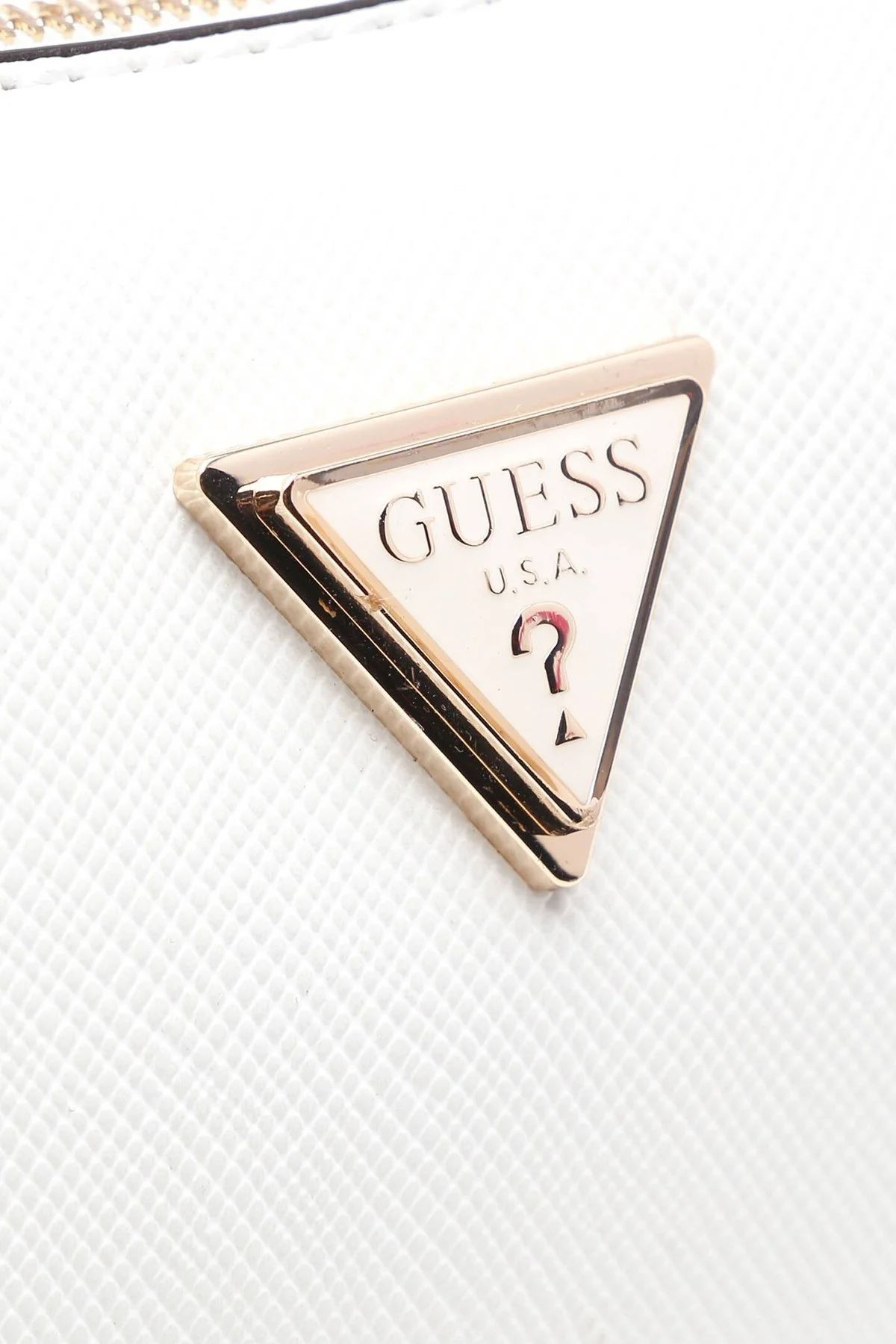 Guess Matilde Logolu Zincir Detaylı Çıkarılabilir Askılı Bayan Çanta HWVG8755120 WHI BEYAZ - 6