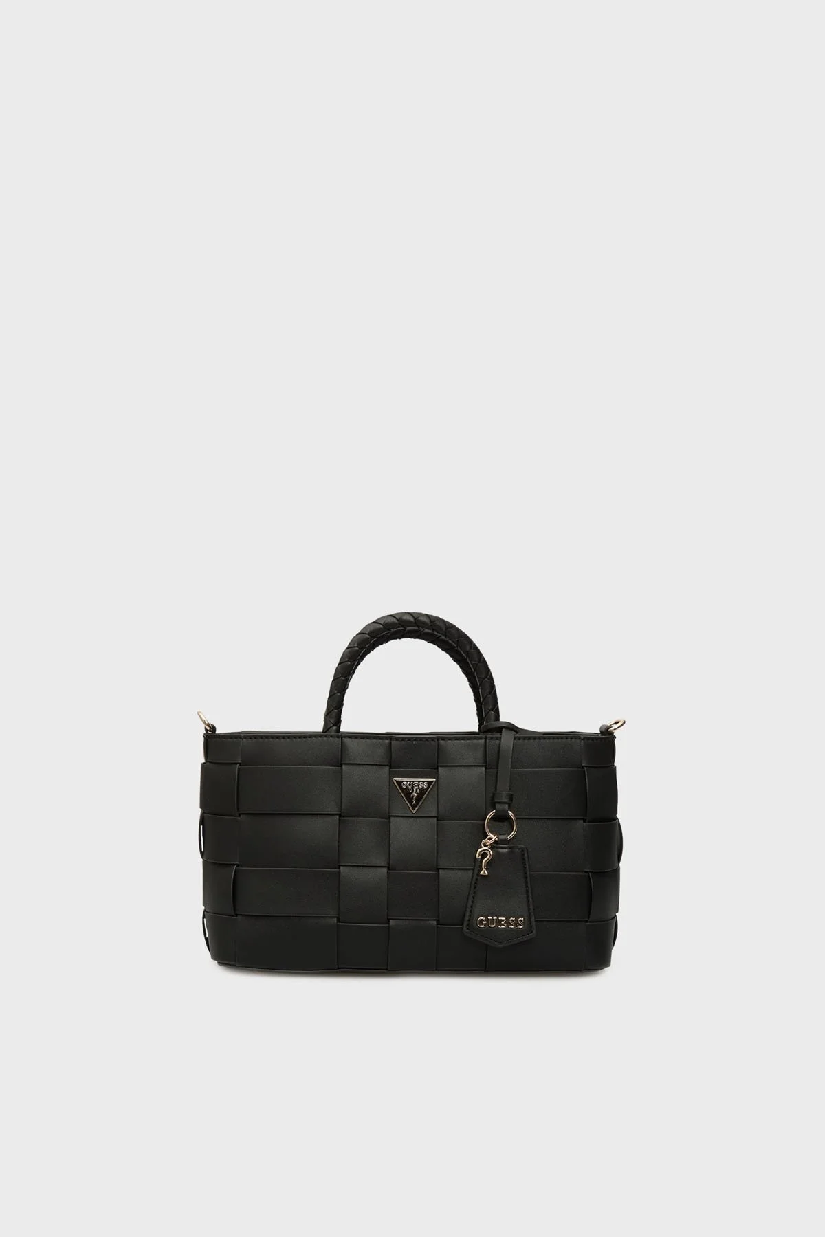 Guess Maylee Logolu Çıkarılabilir Askılı Dokuma HWWG9661060 Bayan Çanta HWWG96 61060 BLA SİYAH - 1