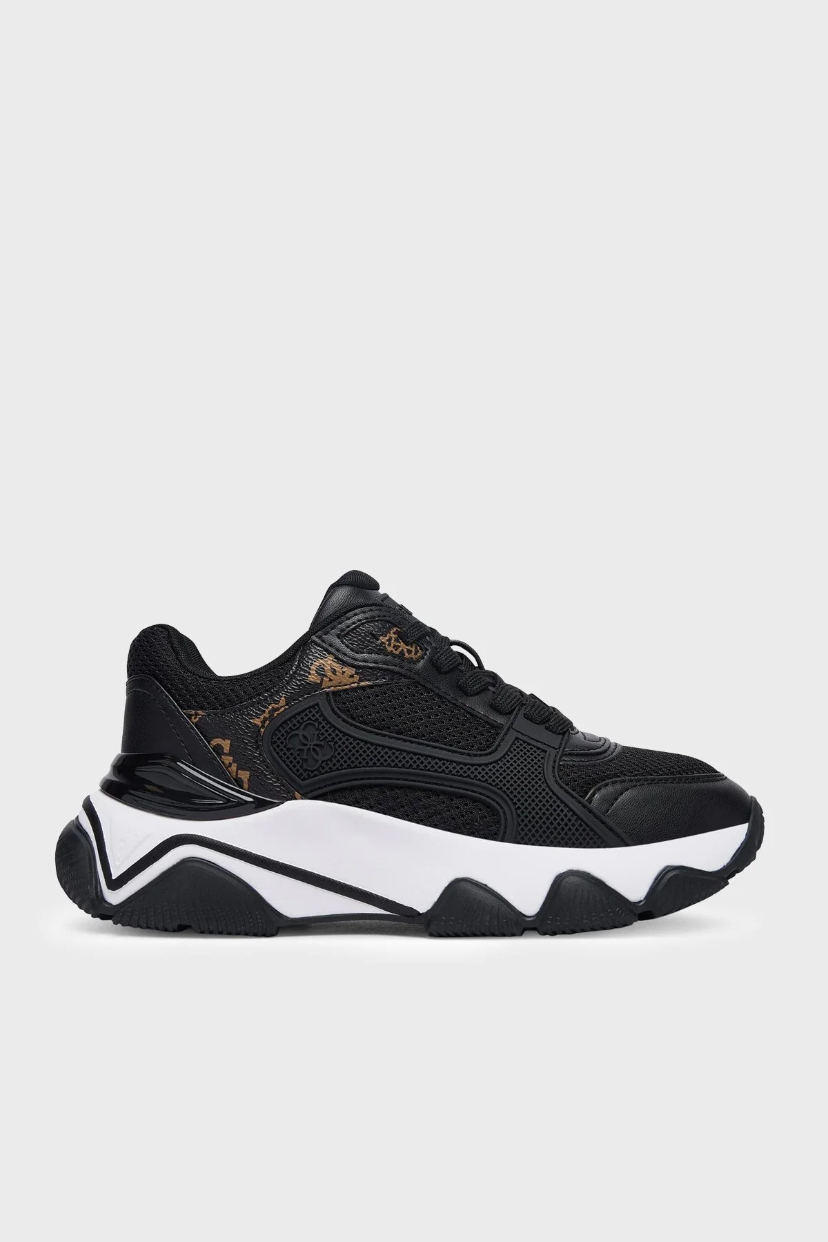Guess Mazzy Logolu Sneaker FLTMZZELE12 Kadın Ayakkabı FLTMZZ ELE12 BLACK Siyah - 1