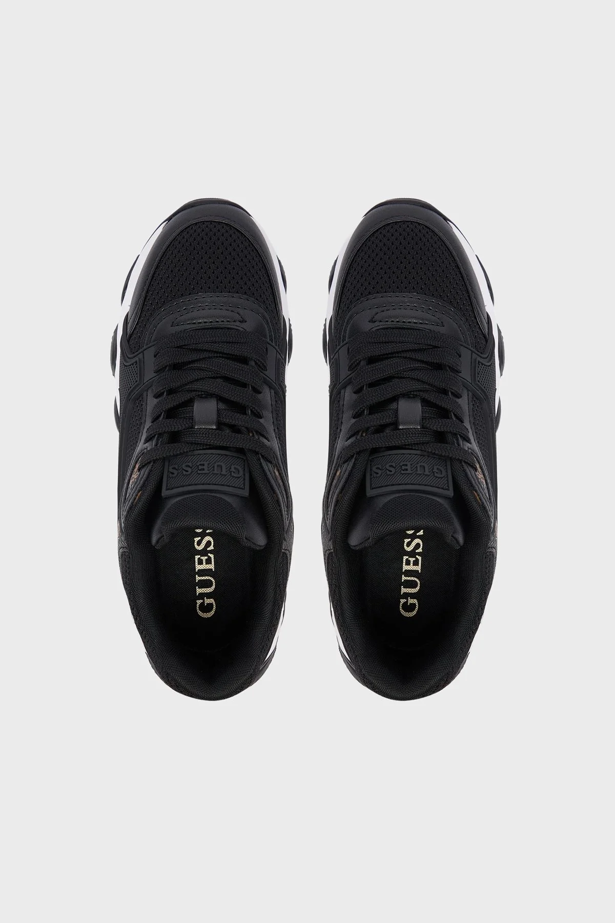 Guess Mazzy Logolu Sneaker FLTMZZELE12 Kadın Ayakkabı FLTMZZ ELE12 BLACK Siyah - 4