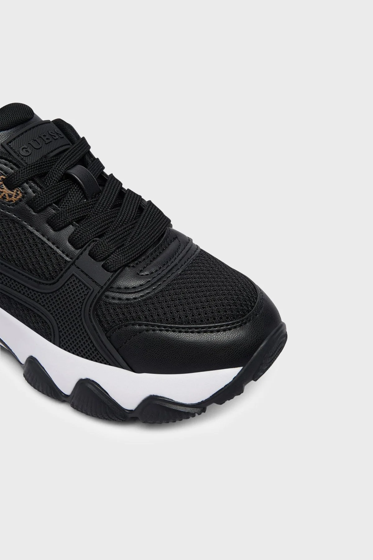 Guess Mazzy Logolu Sneaker FLTMZZELE12 Kadın Ayakkabı FLTMZZ ELE12 BLACK Siyah - 5
