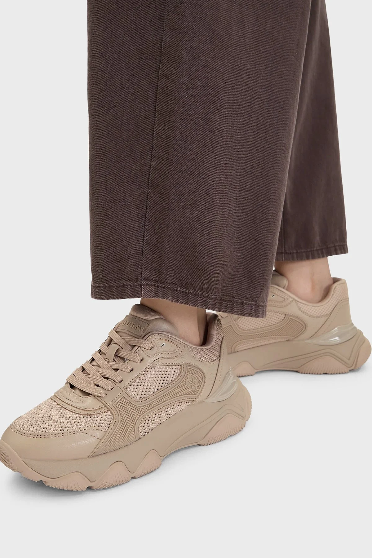 Guess Mazzy Logolu Sneaker FLTMZZELE12 Kadın Ayakkabı FLTMZZ ELE12 NUDE Ten - 2