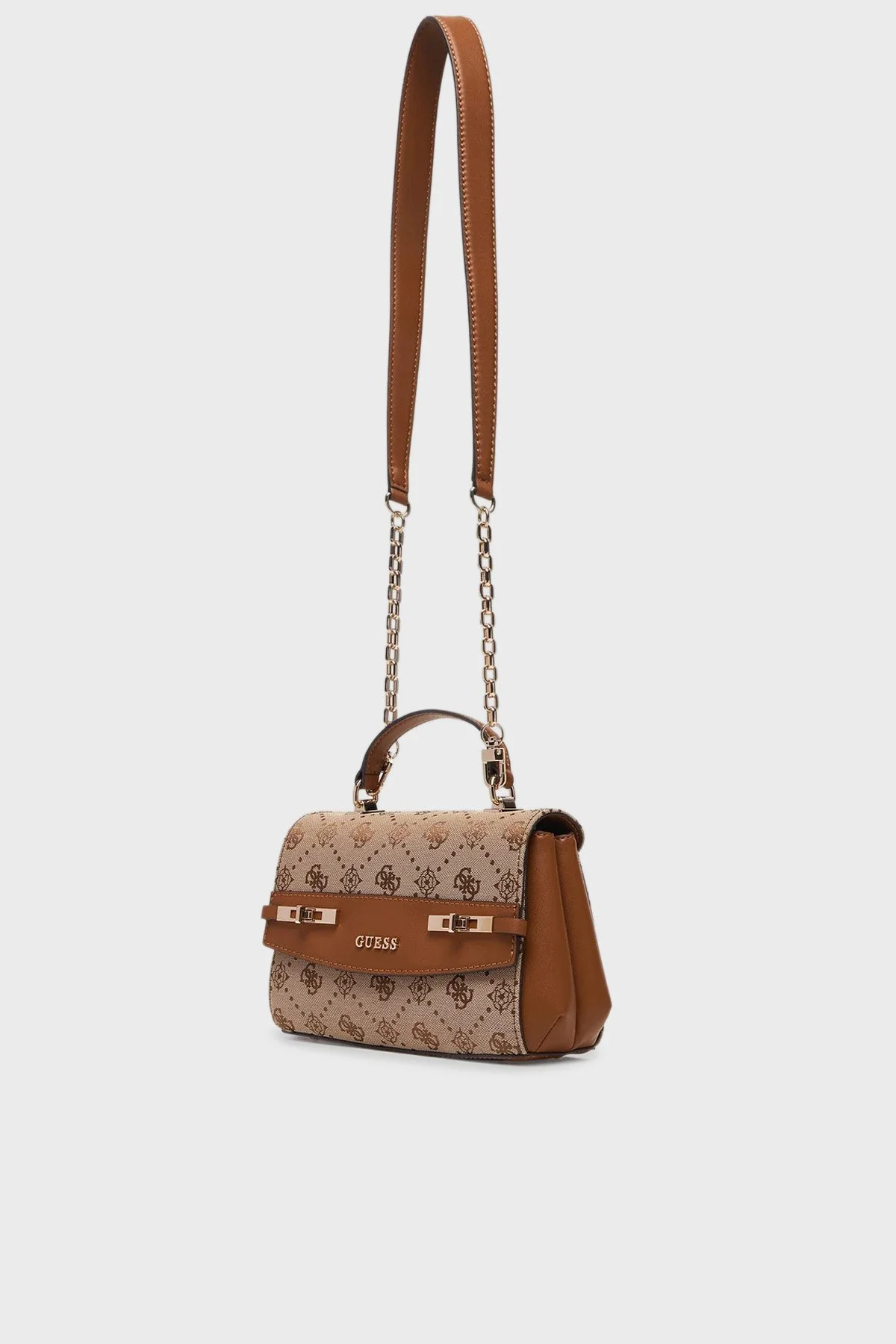 Guess Melinda 4G Logolu Çıkarılabilir Askılı HWJP9902200 Bayan Çanta HWJP99 02200 LTL KAHVE - 4