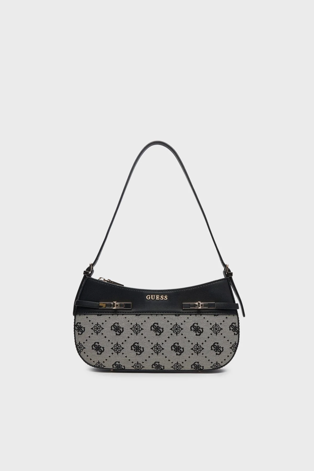 Guess Melinda 4G Logolu Çıkarılabilir Omuz Askılı HWJP9902170 Bayan Çanta HWJP99 02170 BLO SİYAH - 1