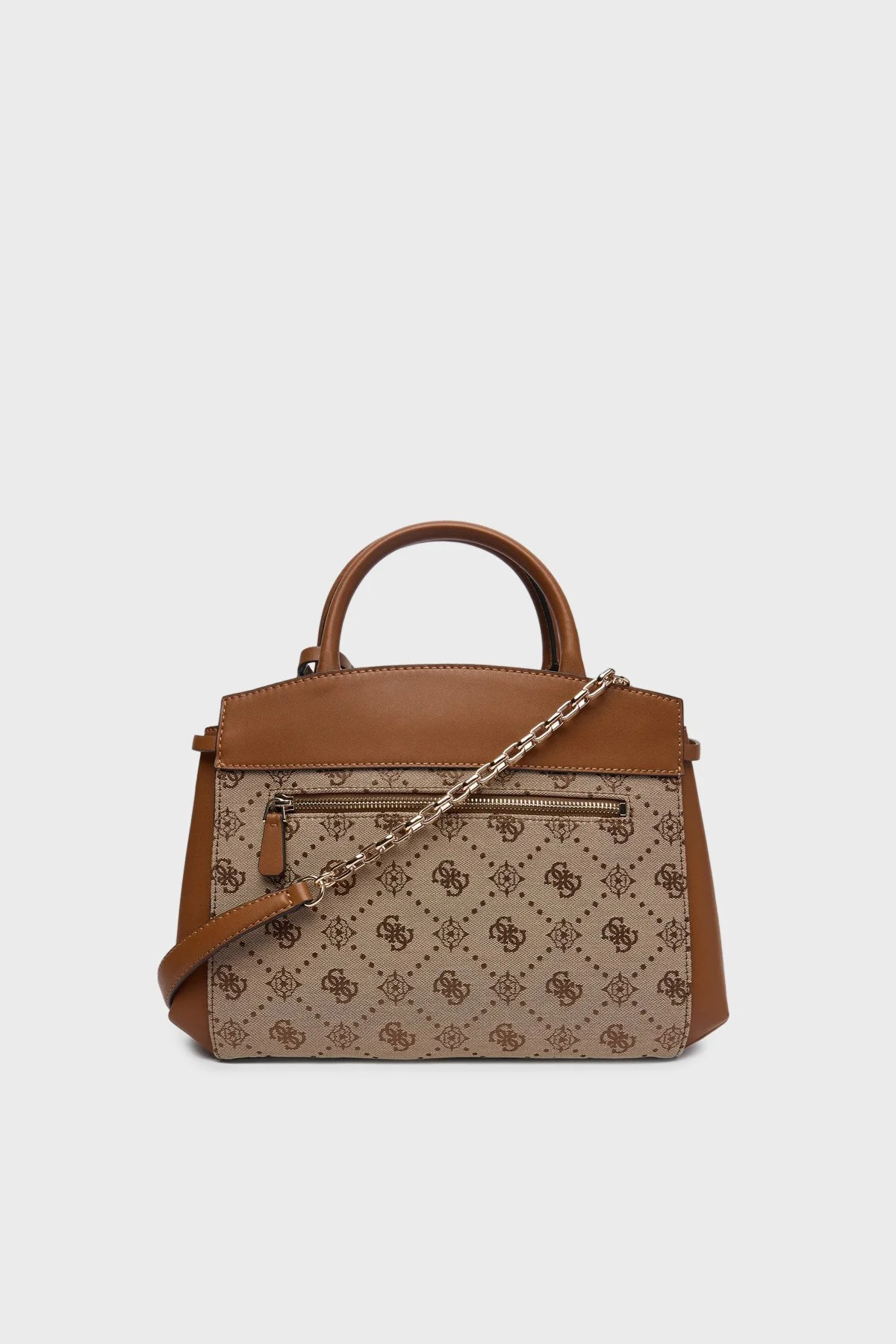 Guess Melinda 4G Logolu Çıkarılabilir Zincir Askılı HWJP9902060 Bayan Çanta HWJP99 02060 LTL KAHVE - 3