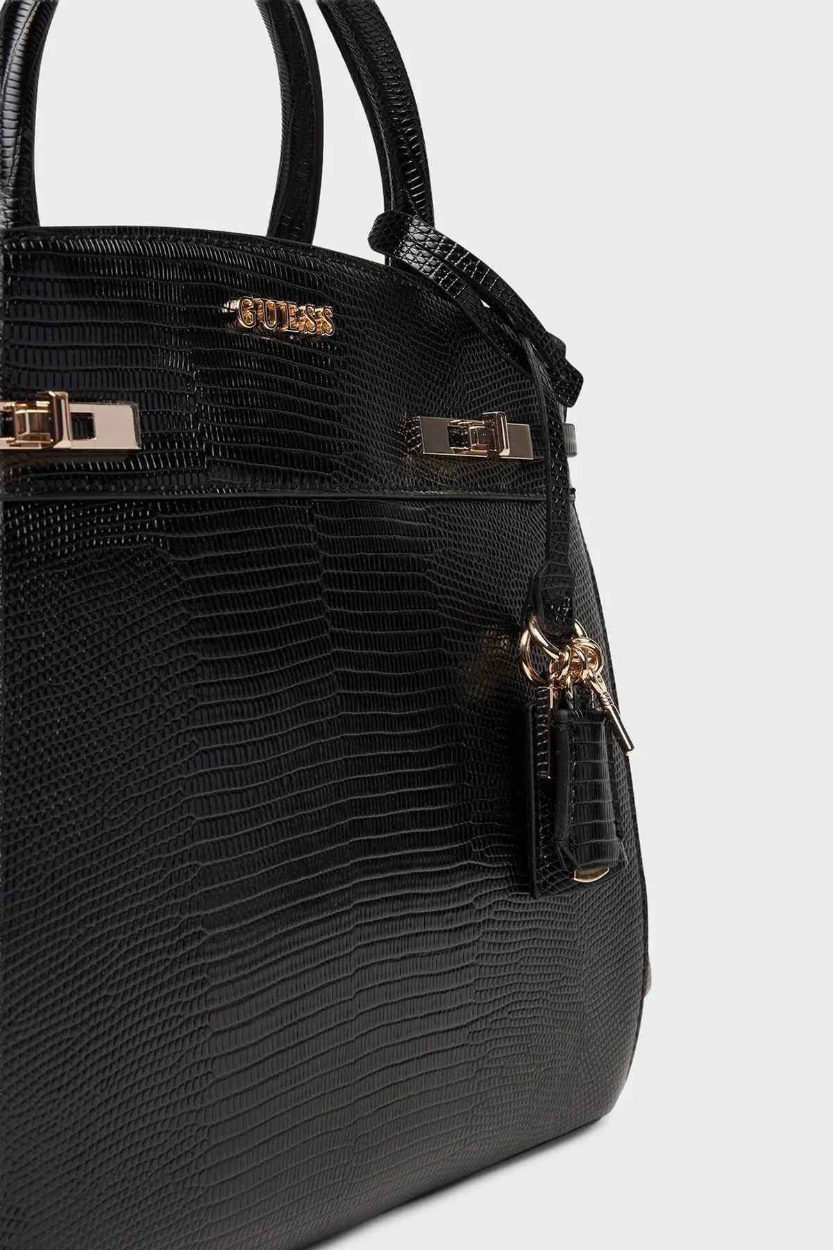 Guess Melinda Logolu Çıkarılabilir Zincir Askılı HWKL9933060 Bayan Çanta HWKL99 33060 BLA SİYAH - 5