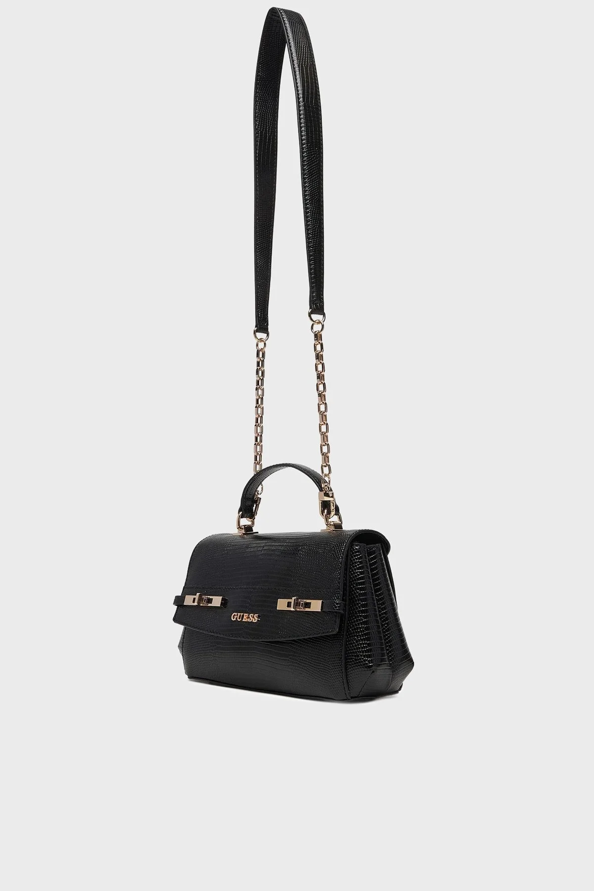 Guess Melinda Logolu Çıkarılabilir Zincir Askılı HWKL9933200 Bayan Çanta HWKL99 33200 BLA SİYAH - 4